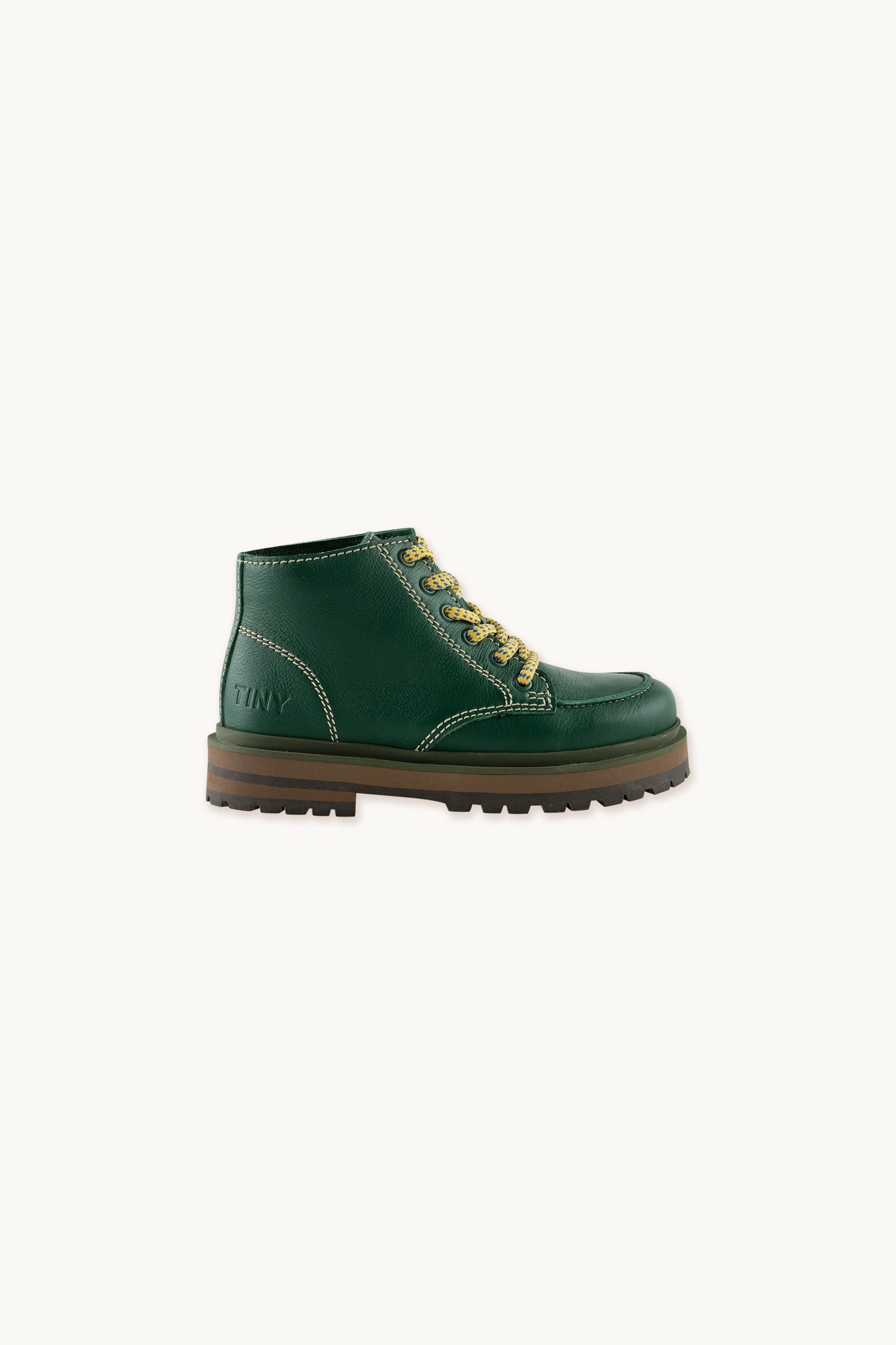 LACE-UP LEATHER BOOTS