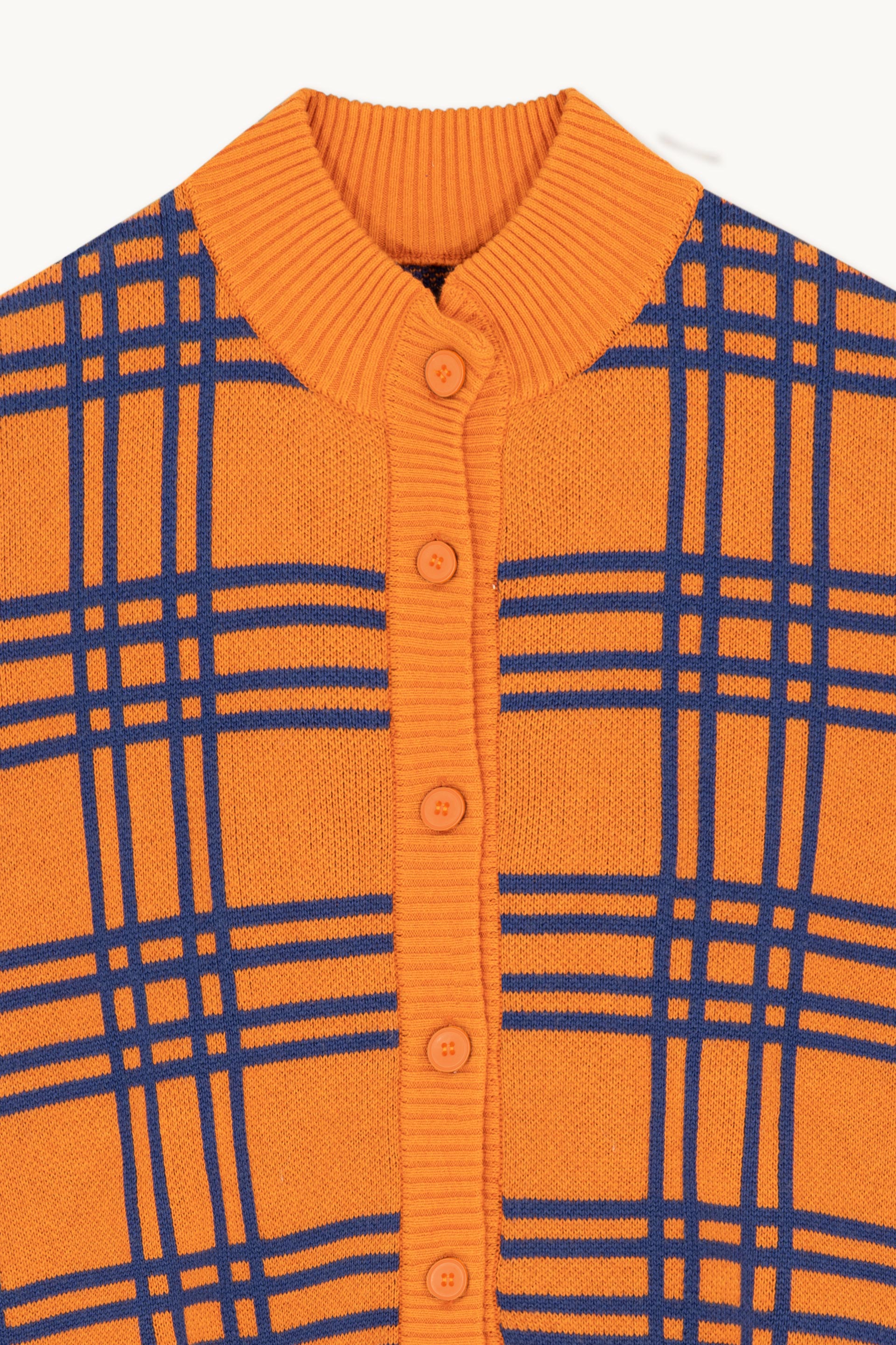 BELEN CHECKED CARDIGAN