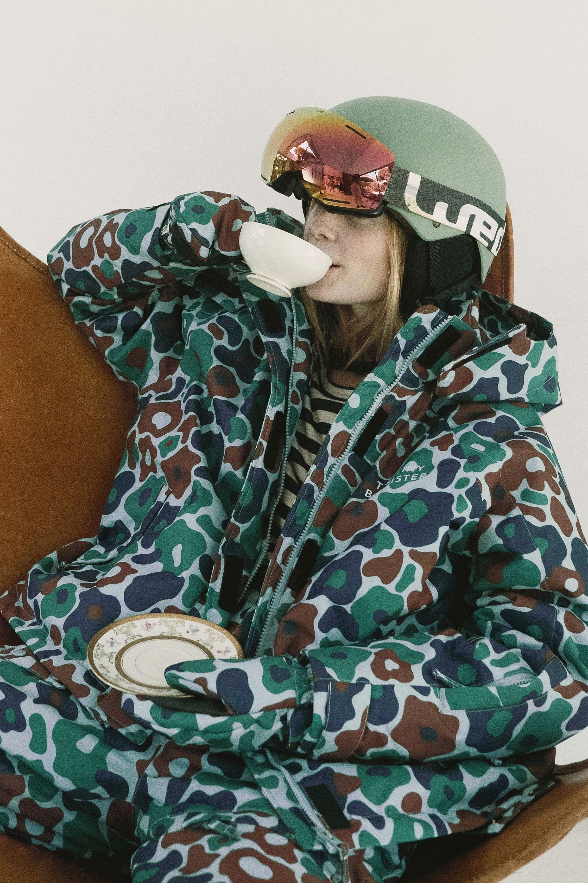 GRANDE FLOWERS SNOW CHAQUETA
