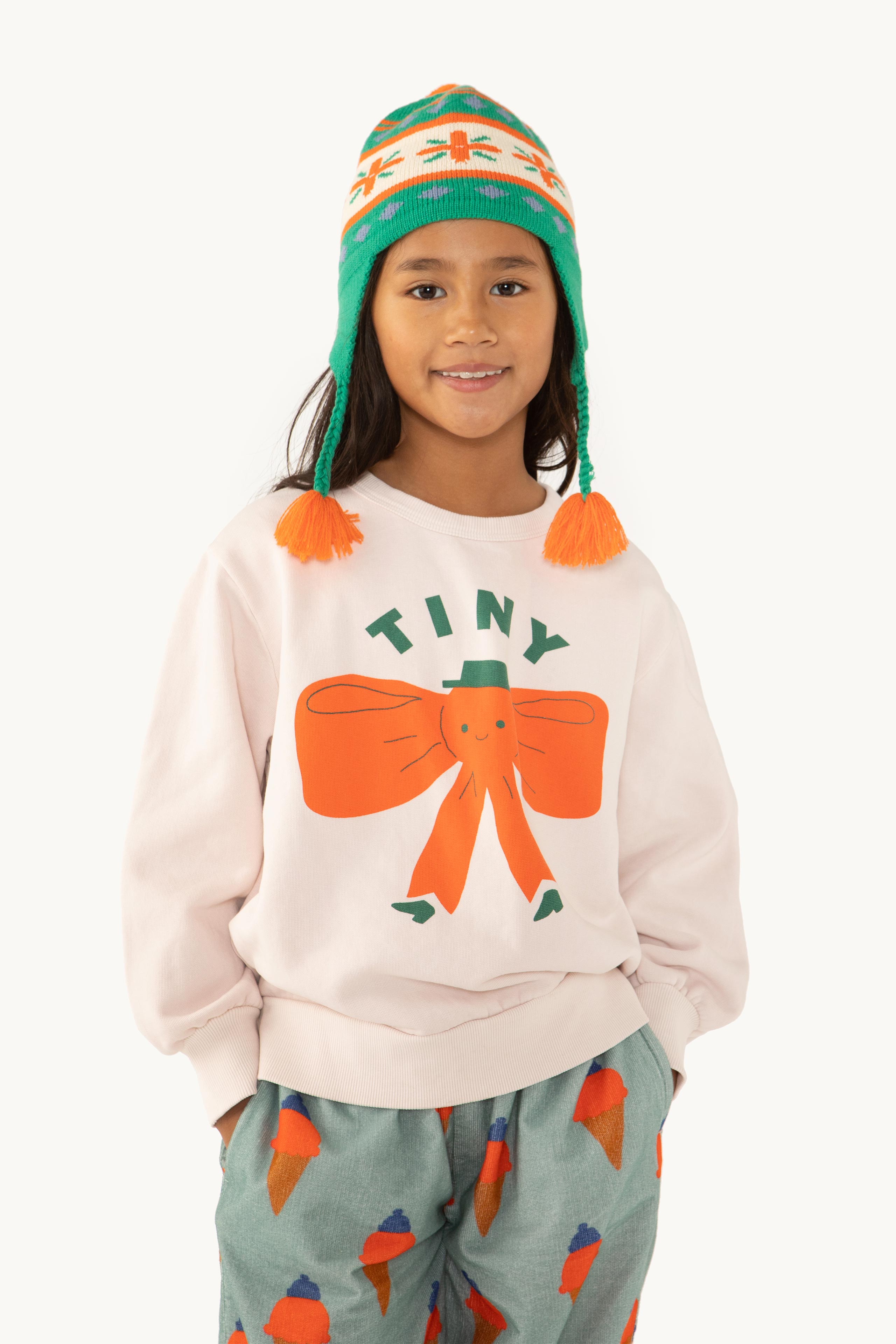 TINY BOW SWEATSHIRT