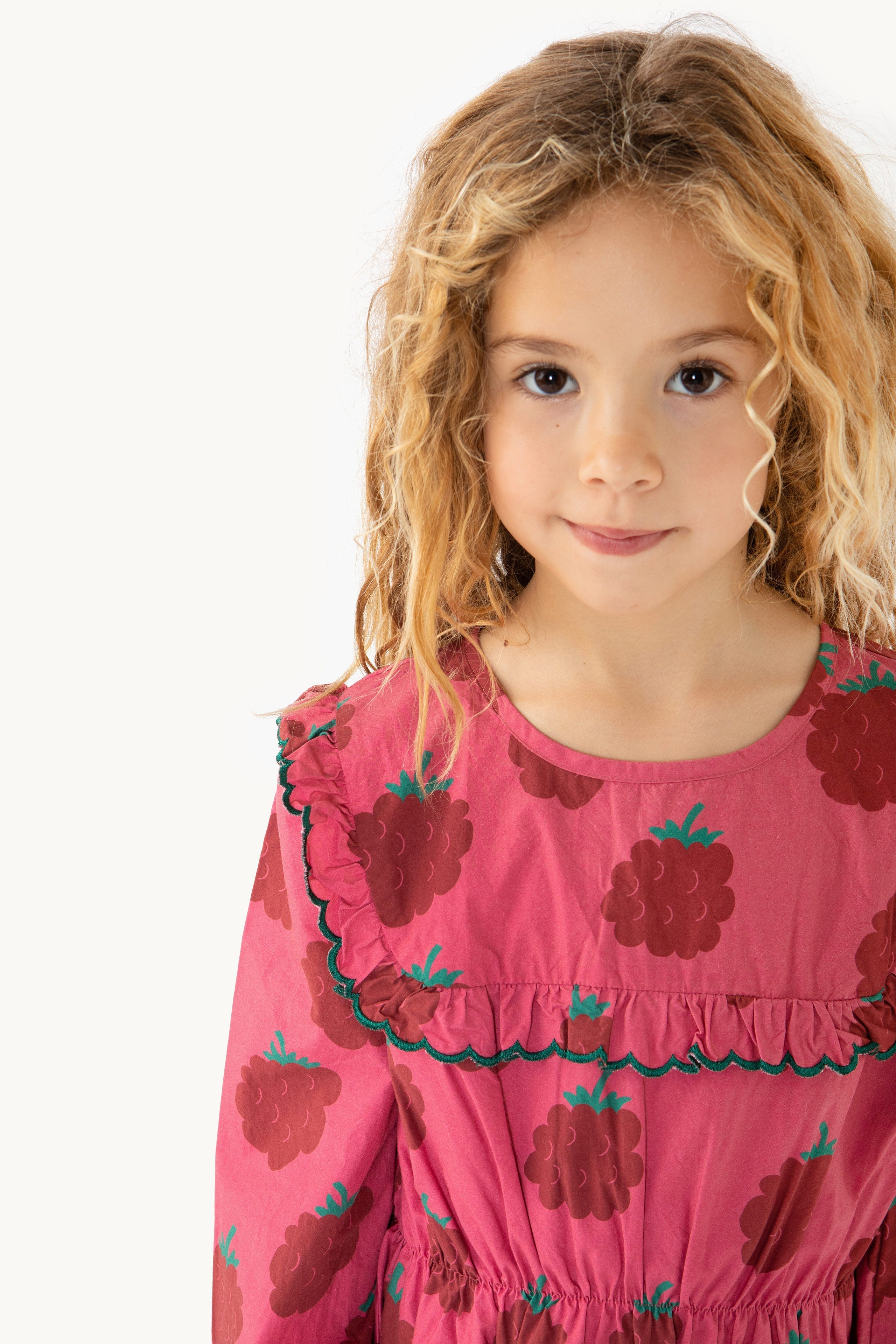 RASPBERRIES SAILOR FRILLS DRESS