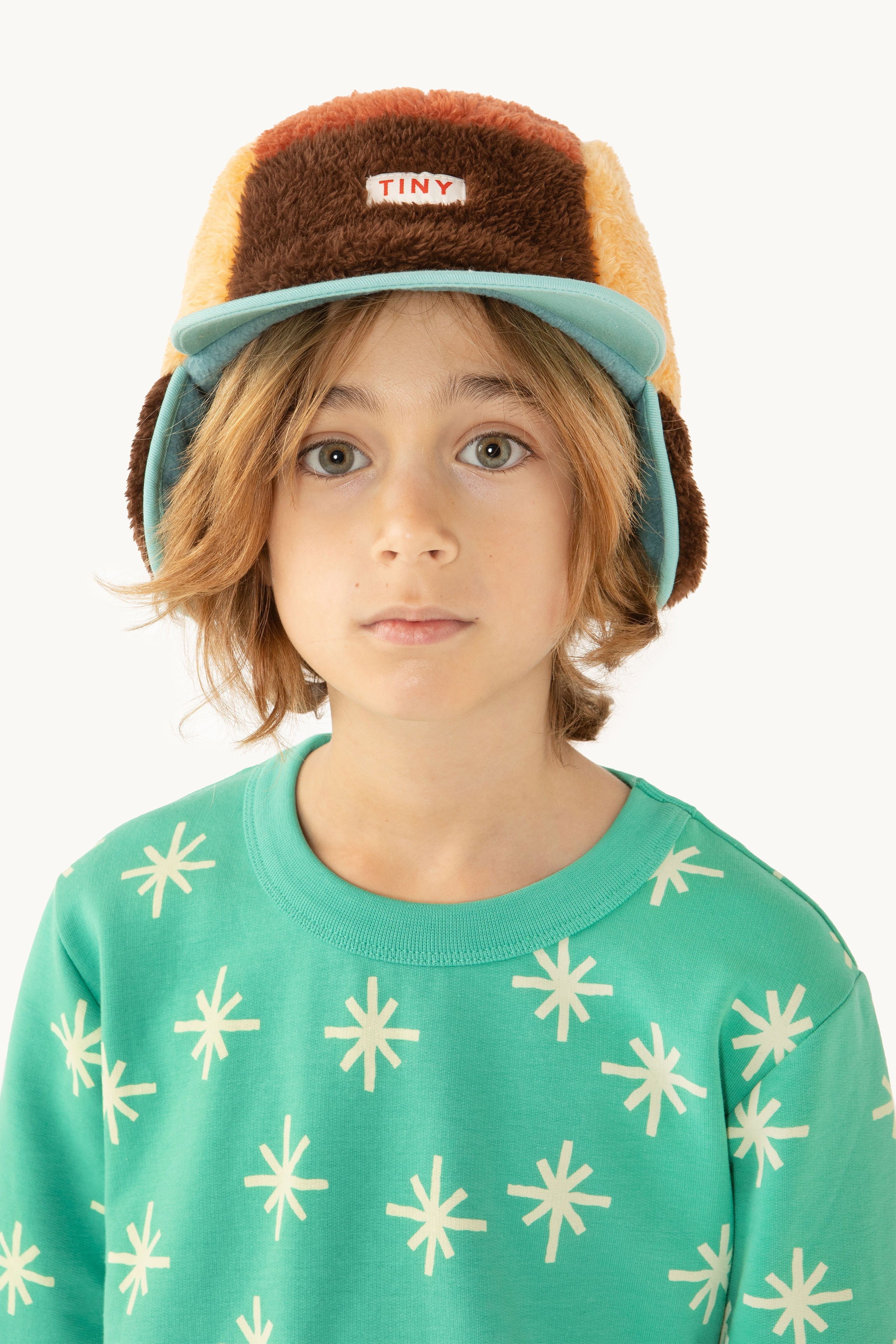 COLOR BLOCK POLAR SHERPA CAP