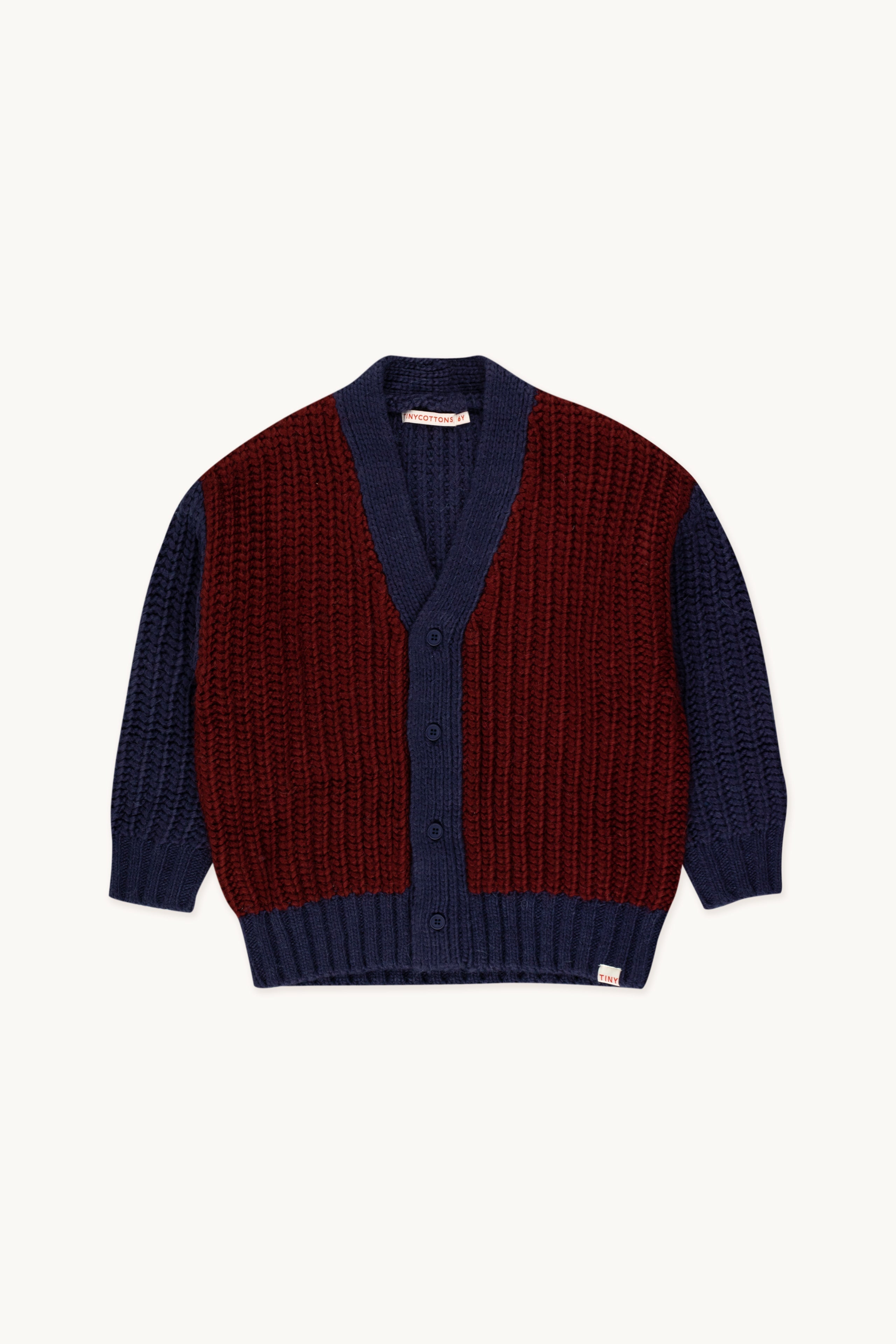COLOR BLOCK CARDIGAN