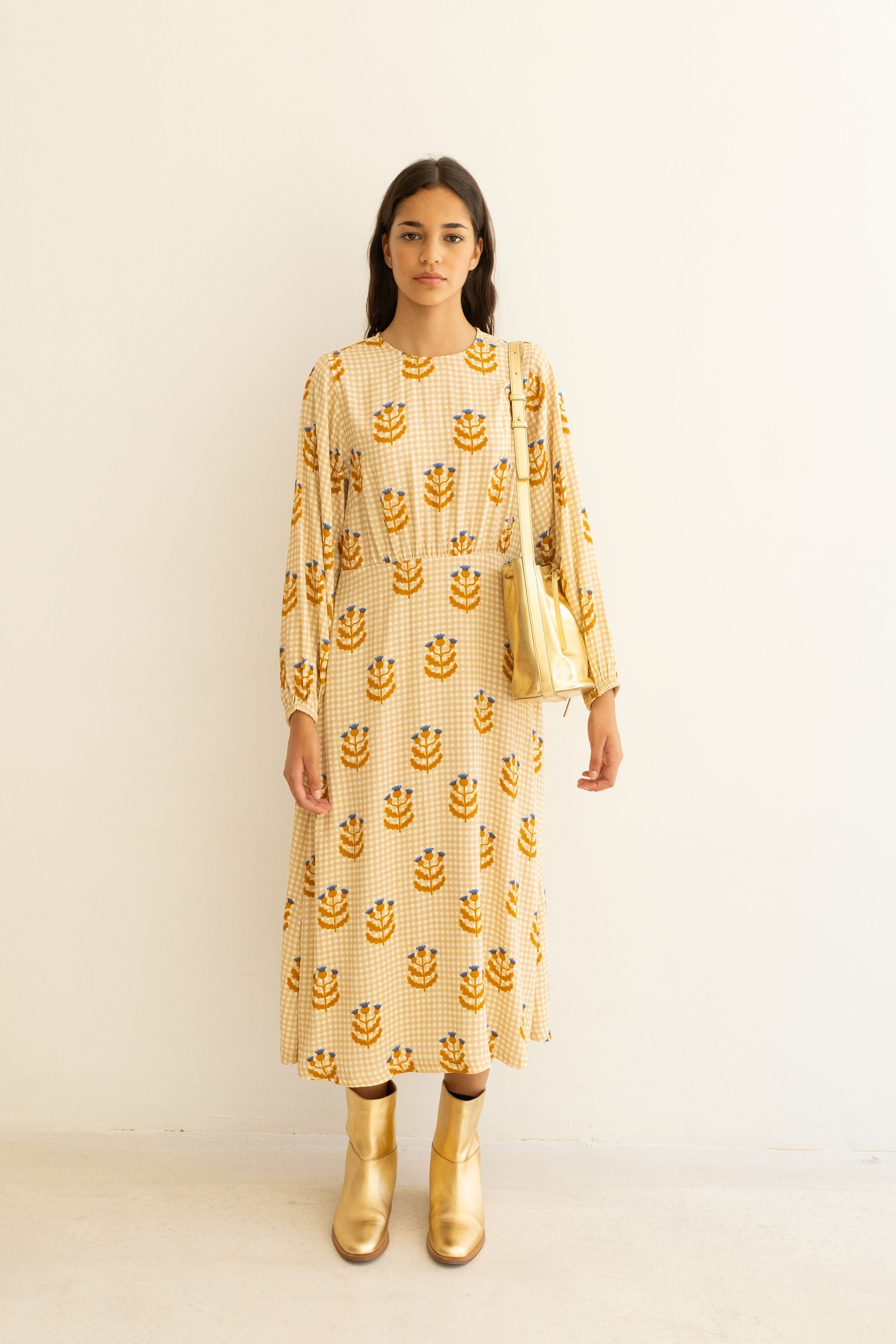 CORNFLOWERS MIDI DRESS