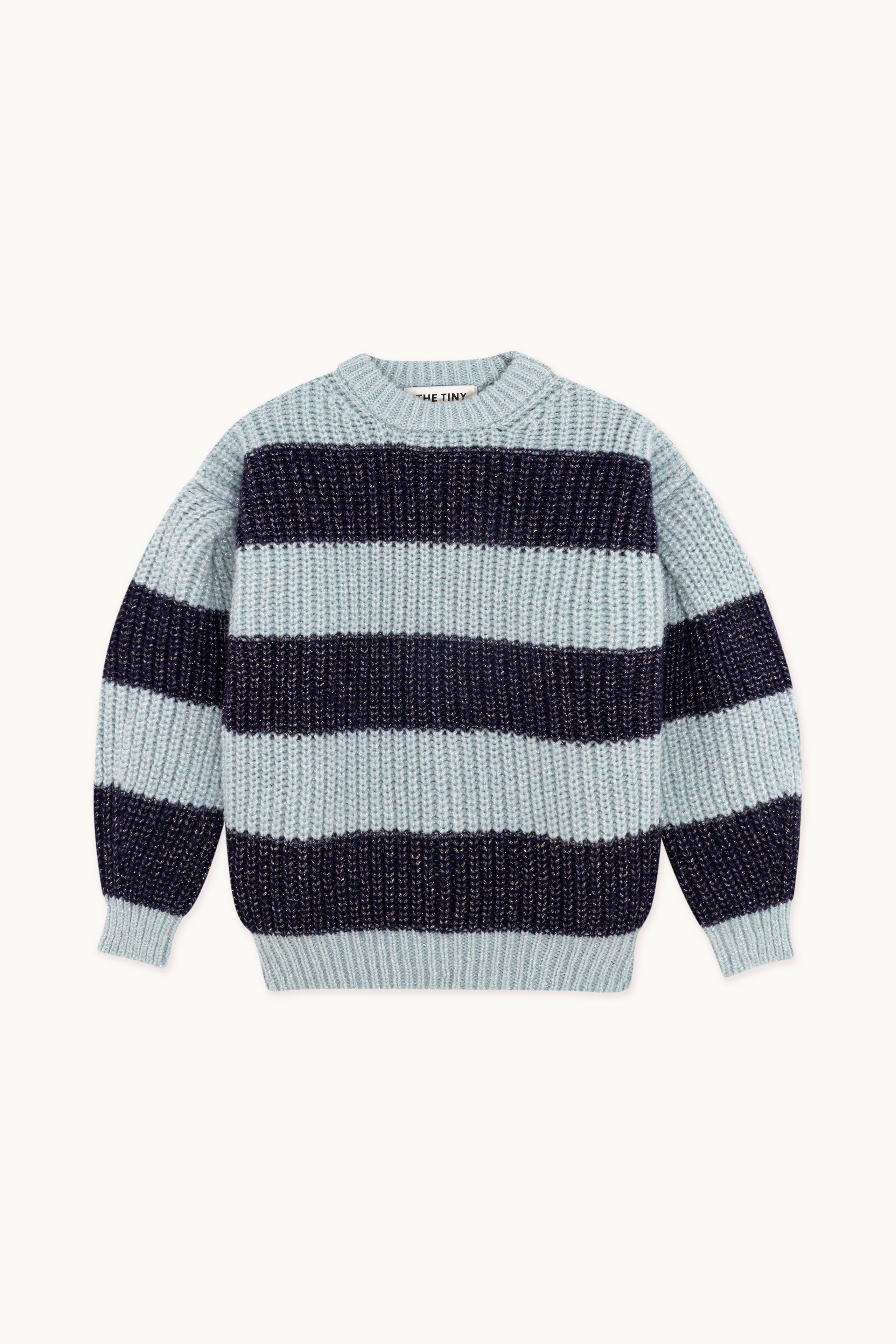 ALINA SHINY STRIPED SWEATER