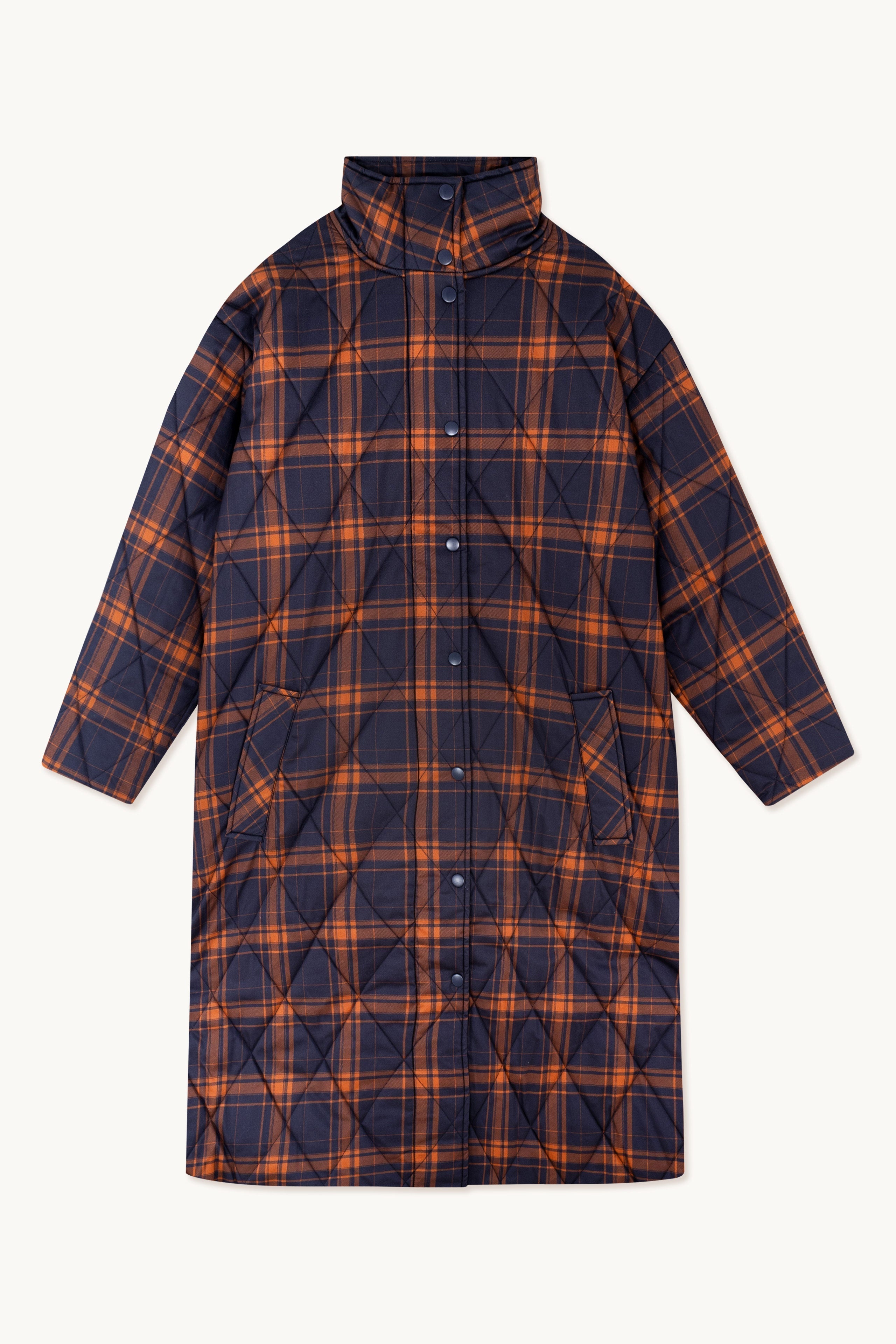 CHECK QULITED JACKET