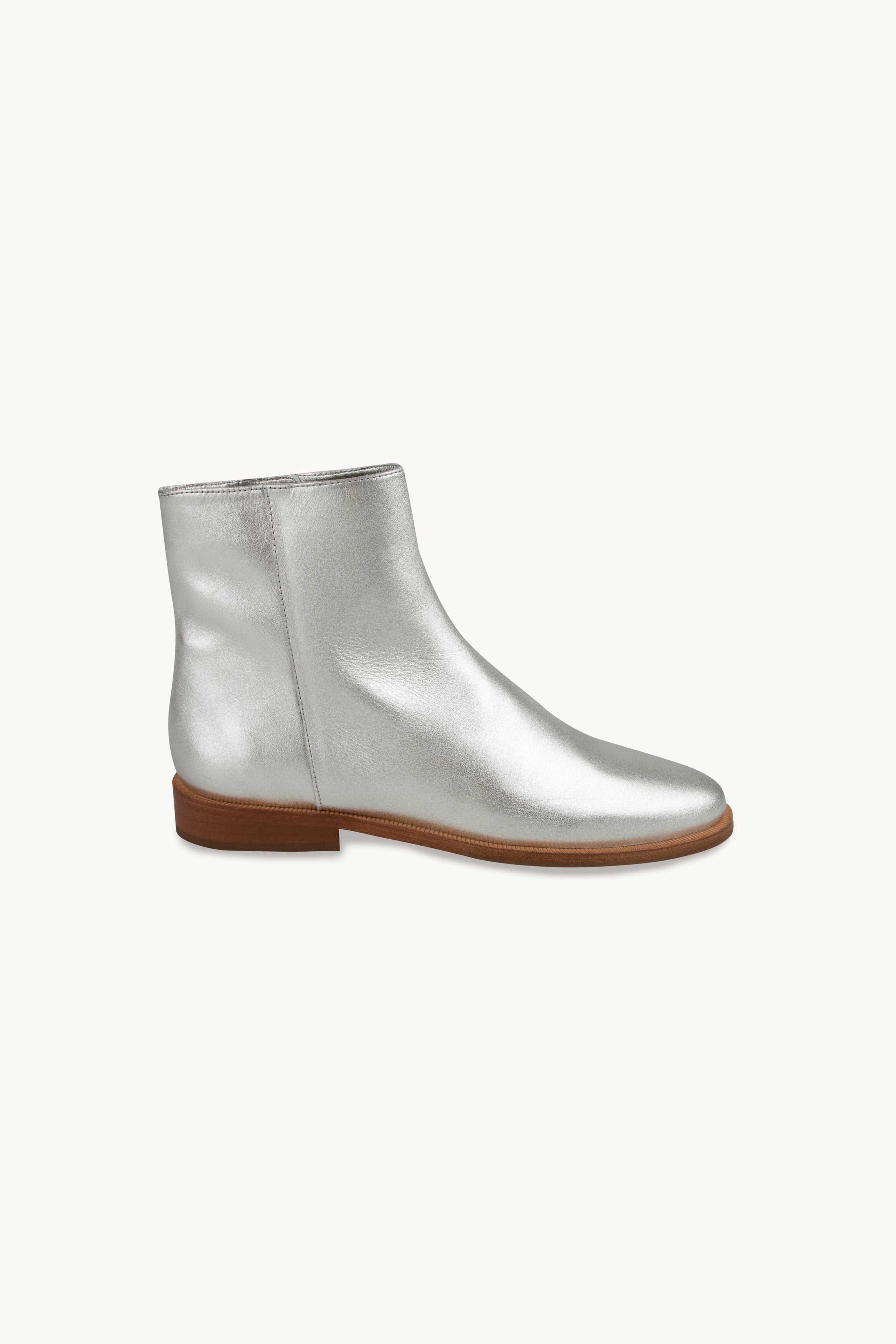METALLIC ANKLE BOOTS