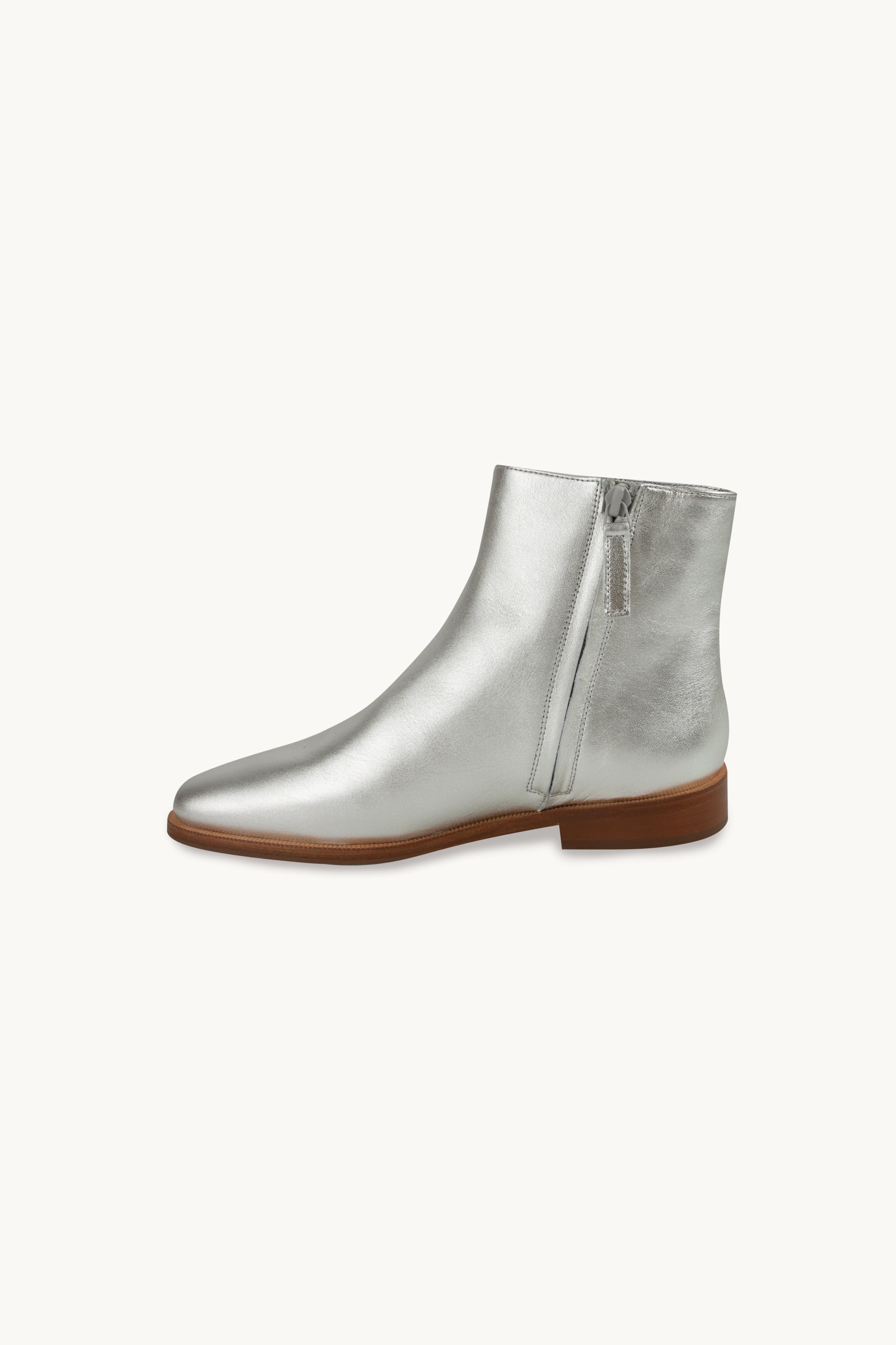 METALLIC ANKLE BOOTS