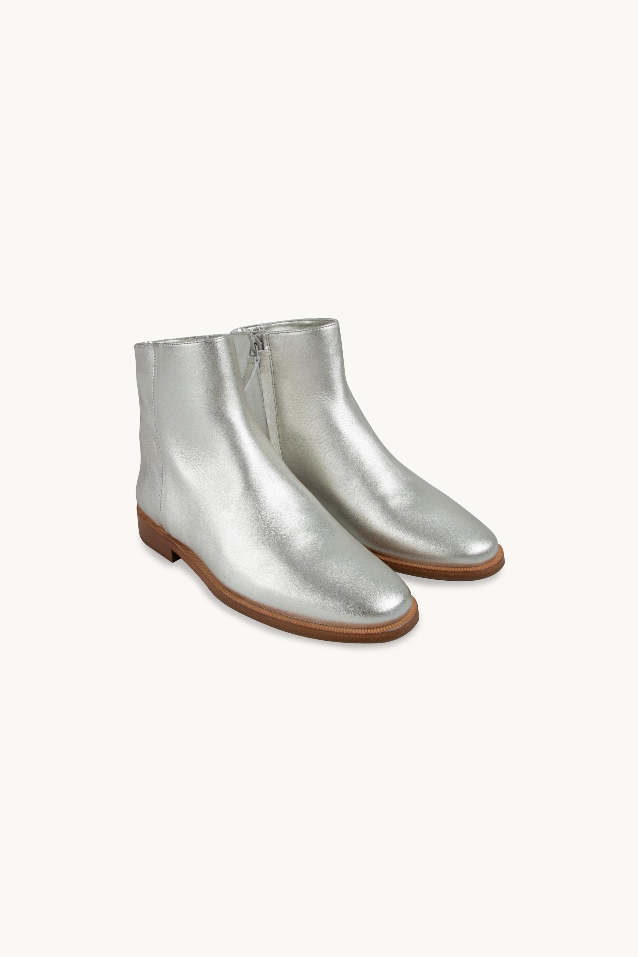 METALLIC ANKLE BOOTS