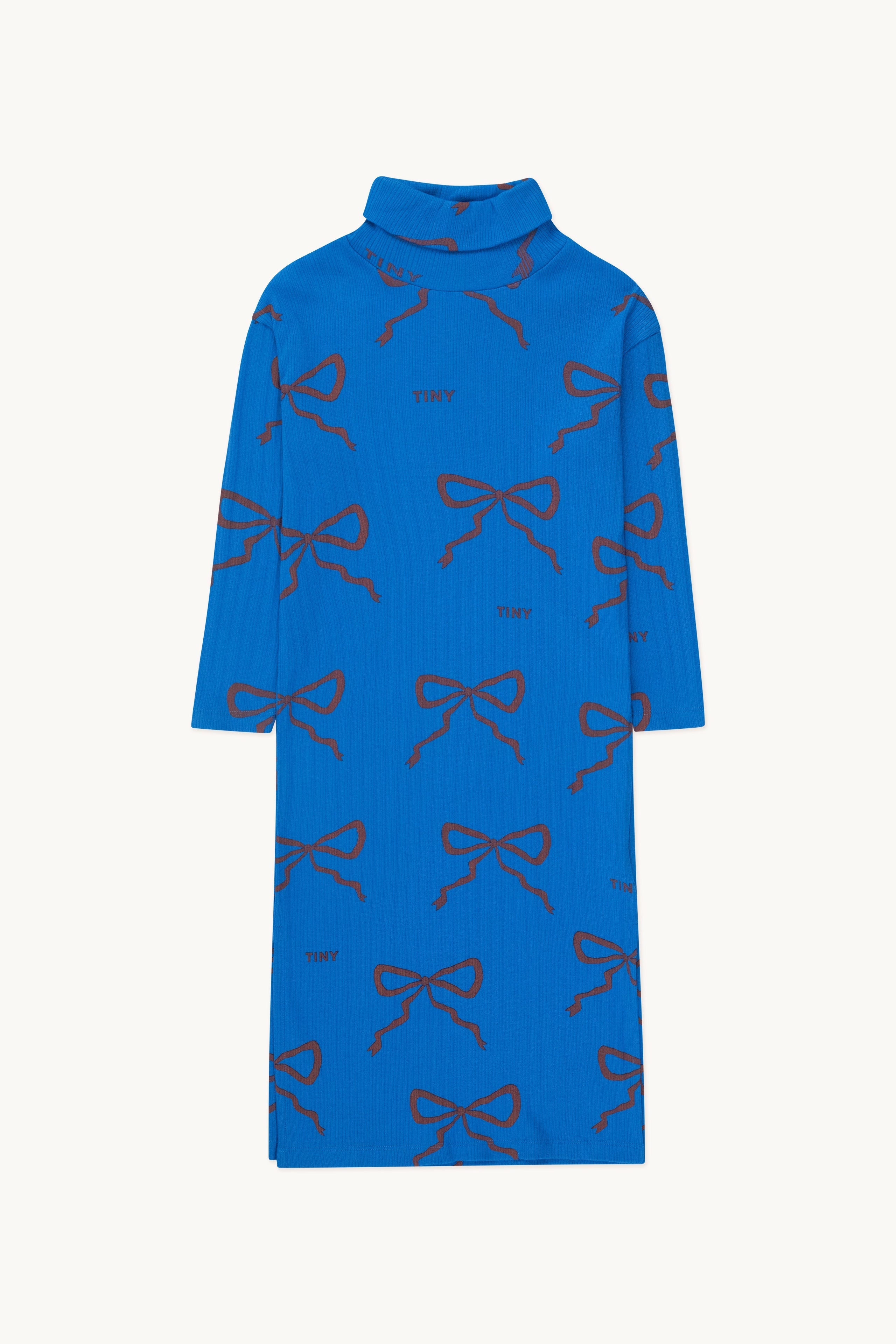 BOWS MOCKNECK DRESS