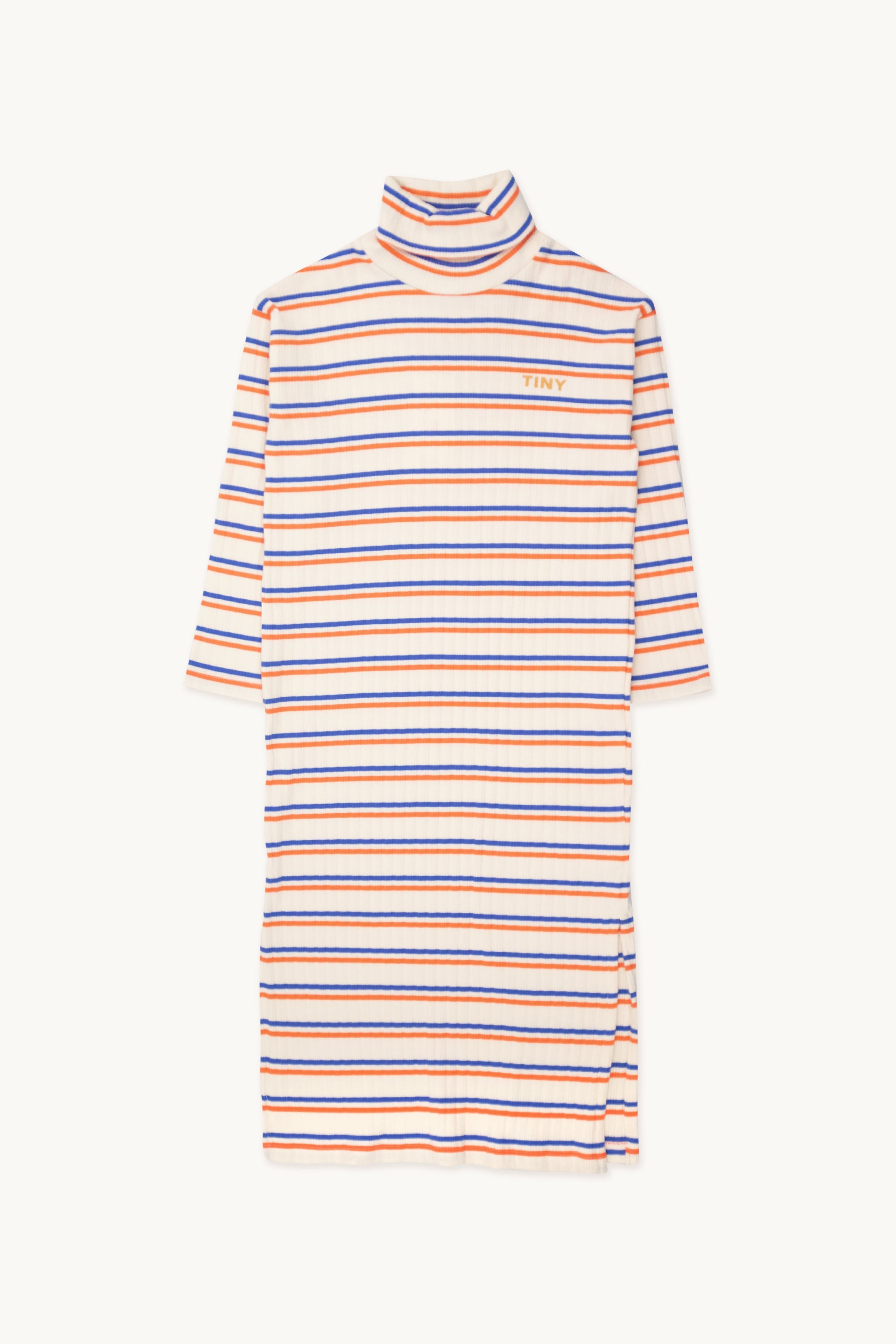 STRIPES MOCKNECK-KLEID