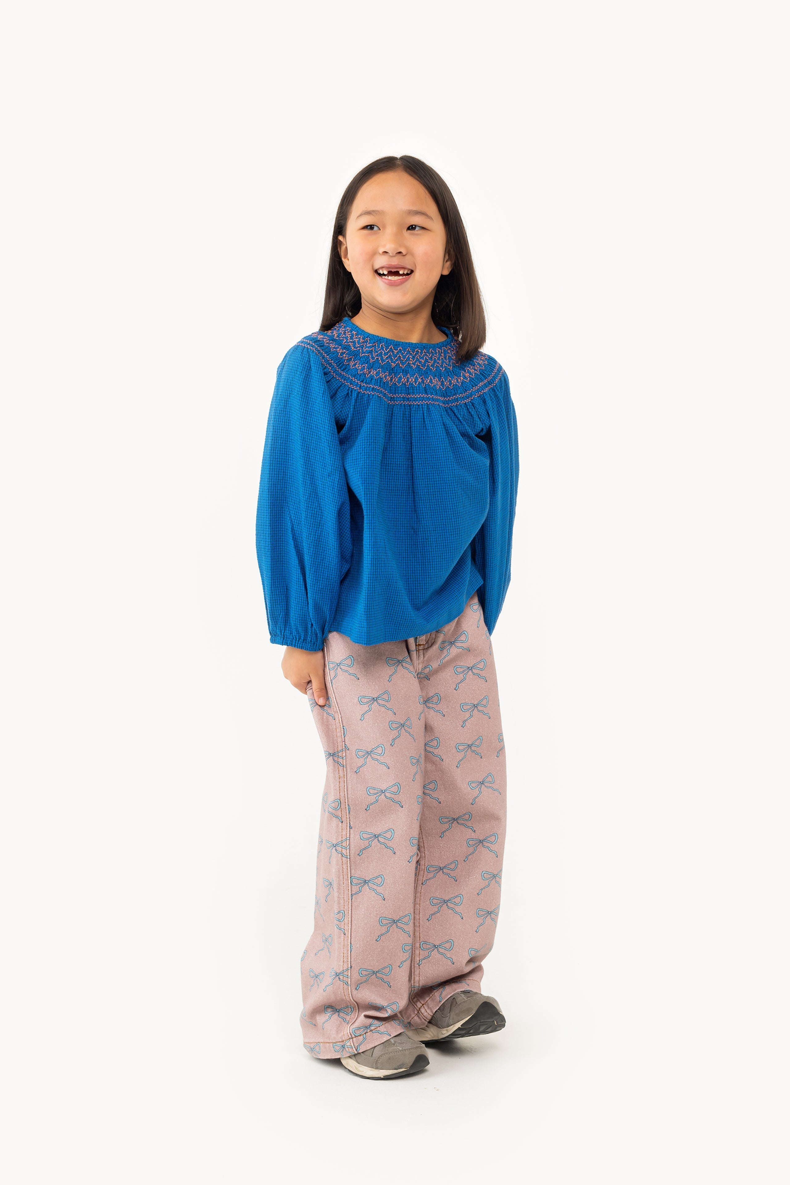 SMOCKED BLOUSE