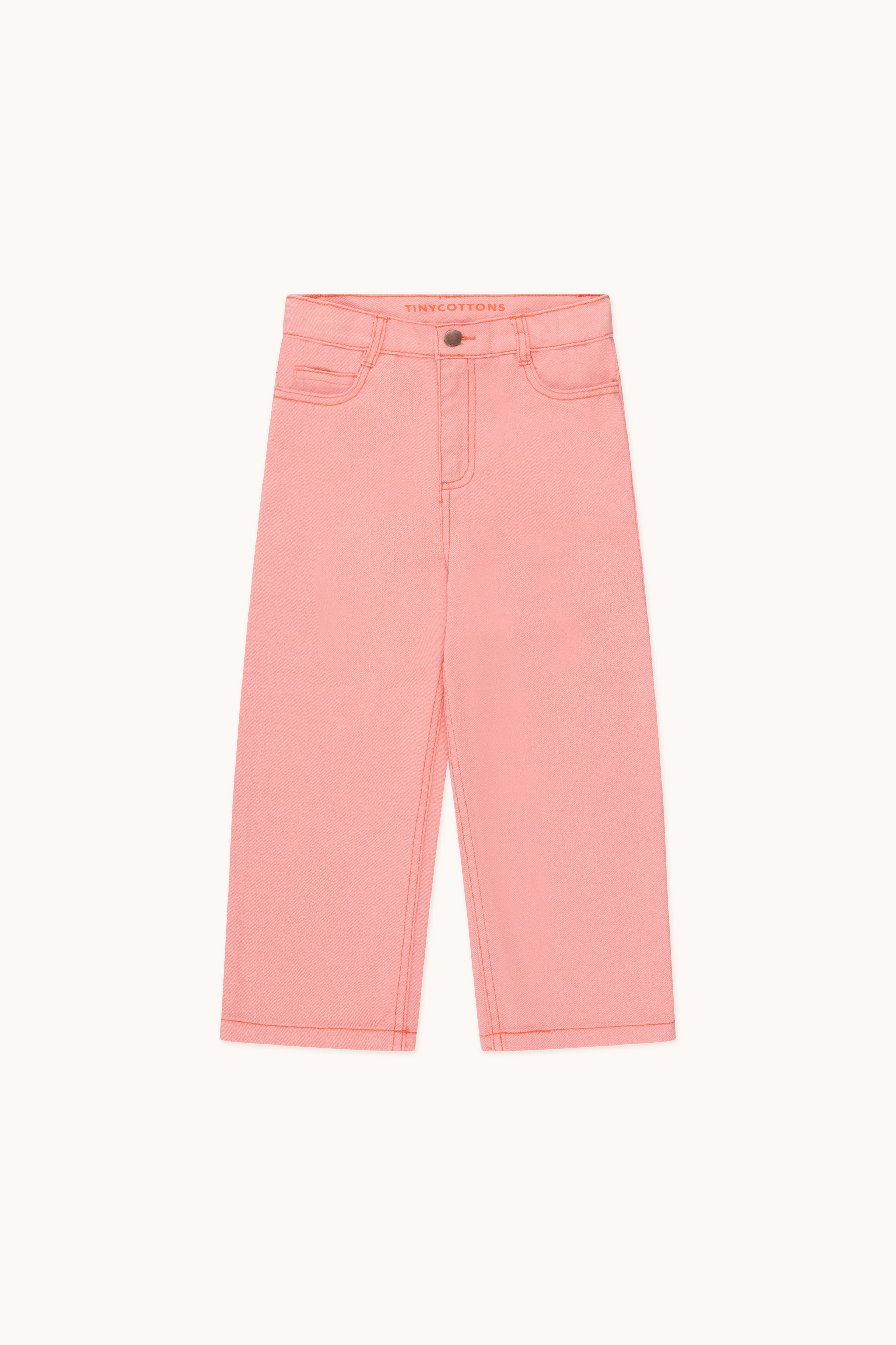 STRAIGHT CONTRAST JEANS