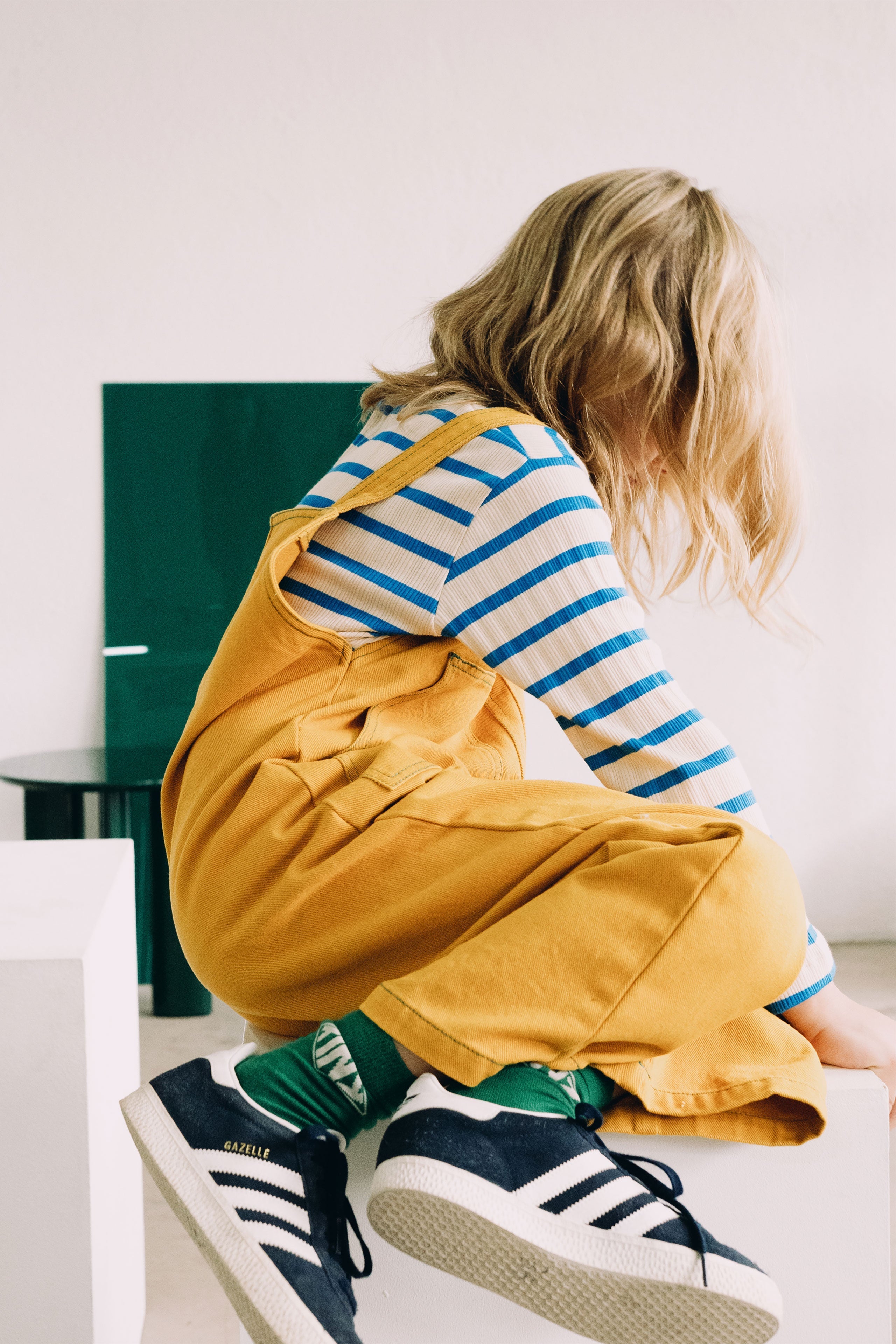 CONTRAST DUNGAREE
