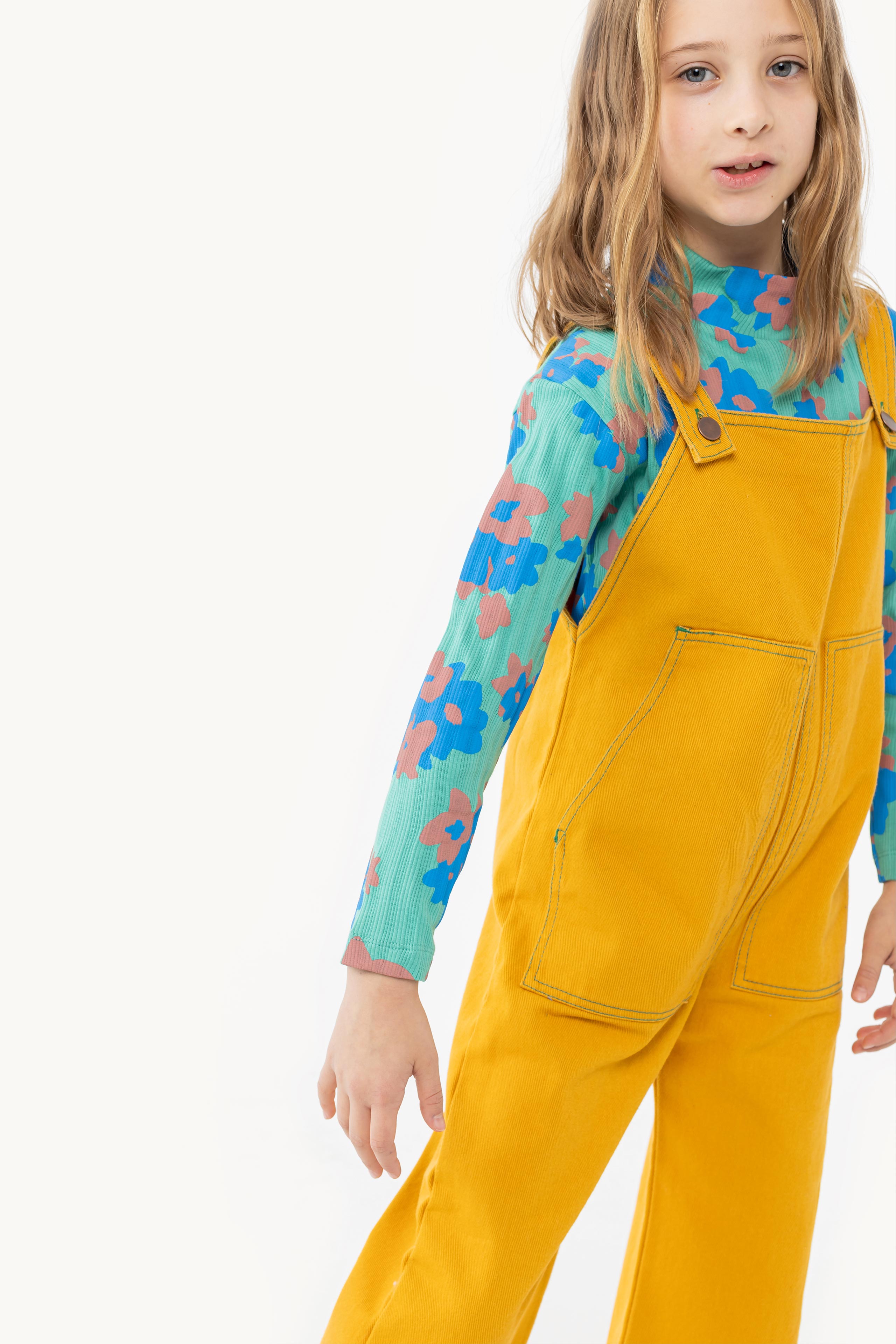 CONTRAST DUNGAREE