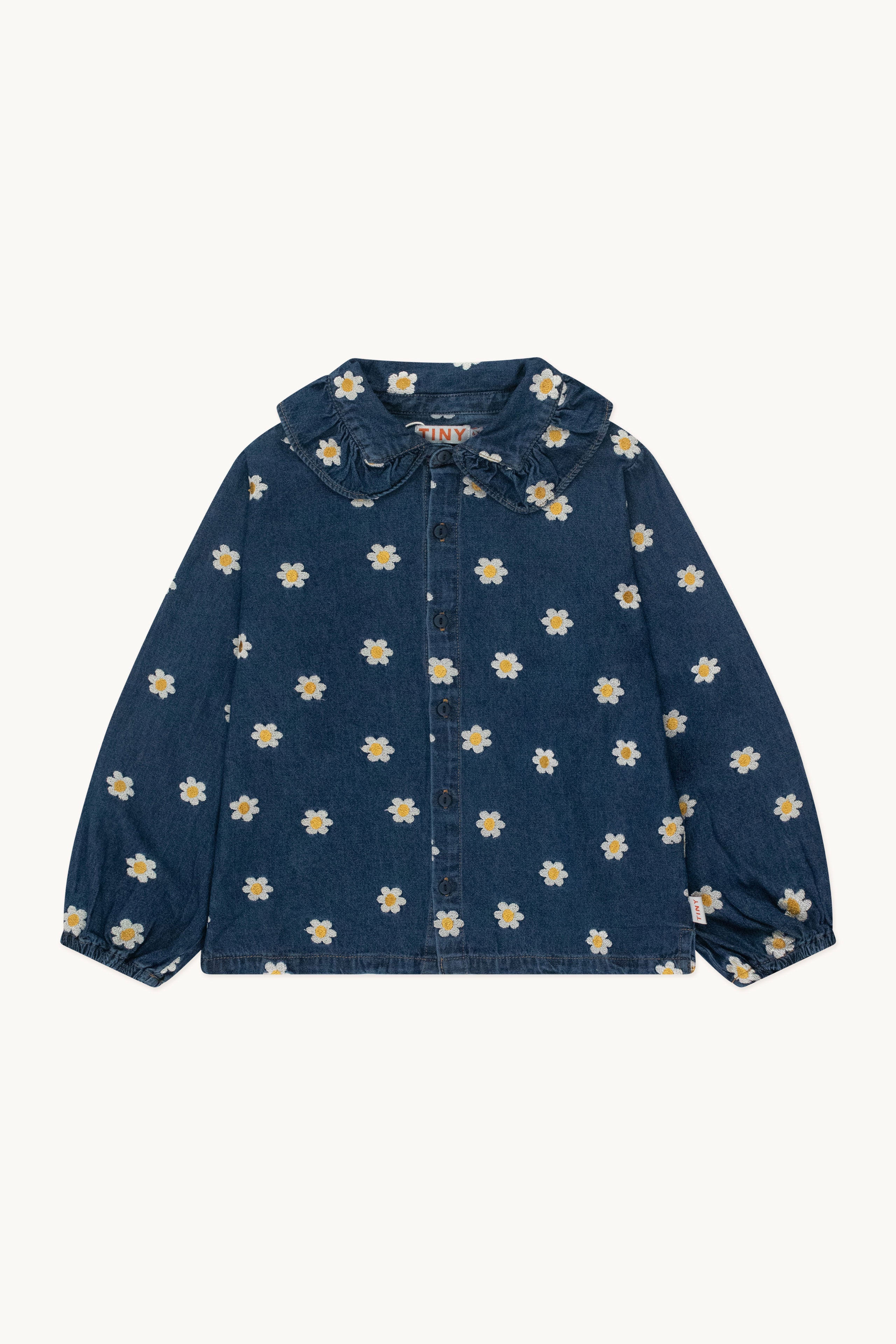 CAMISA DENIM CUELLO MARGARITAS