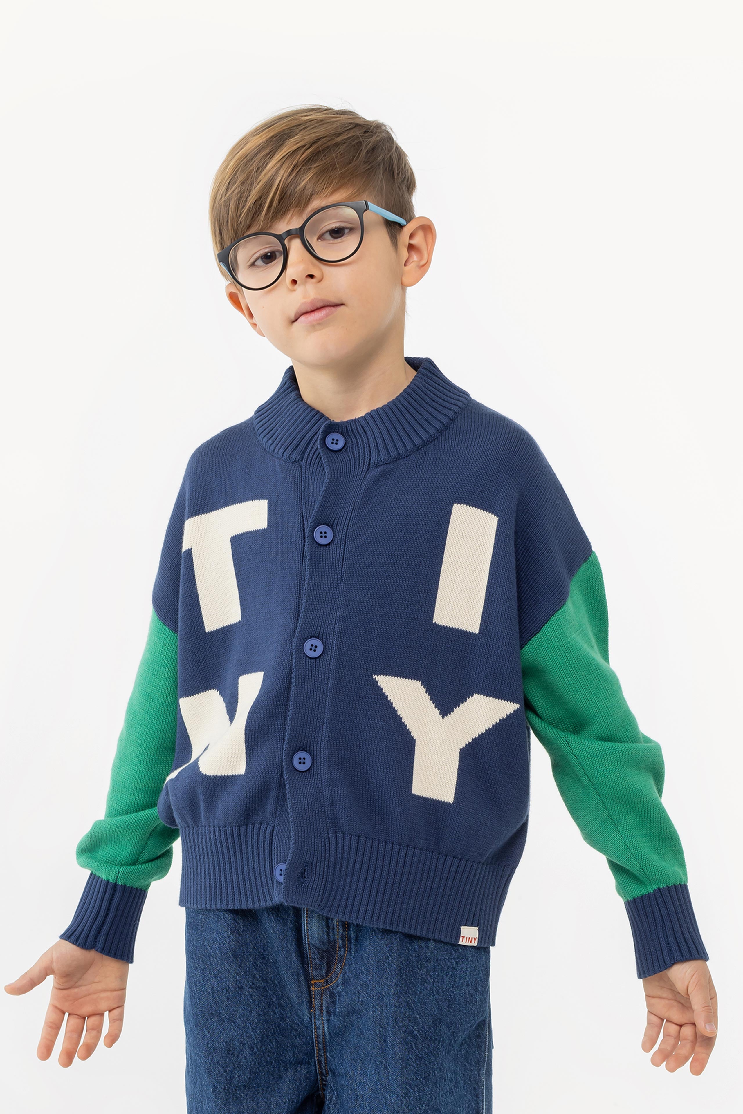 TINY MOCKNECK CARDIGAN