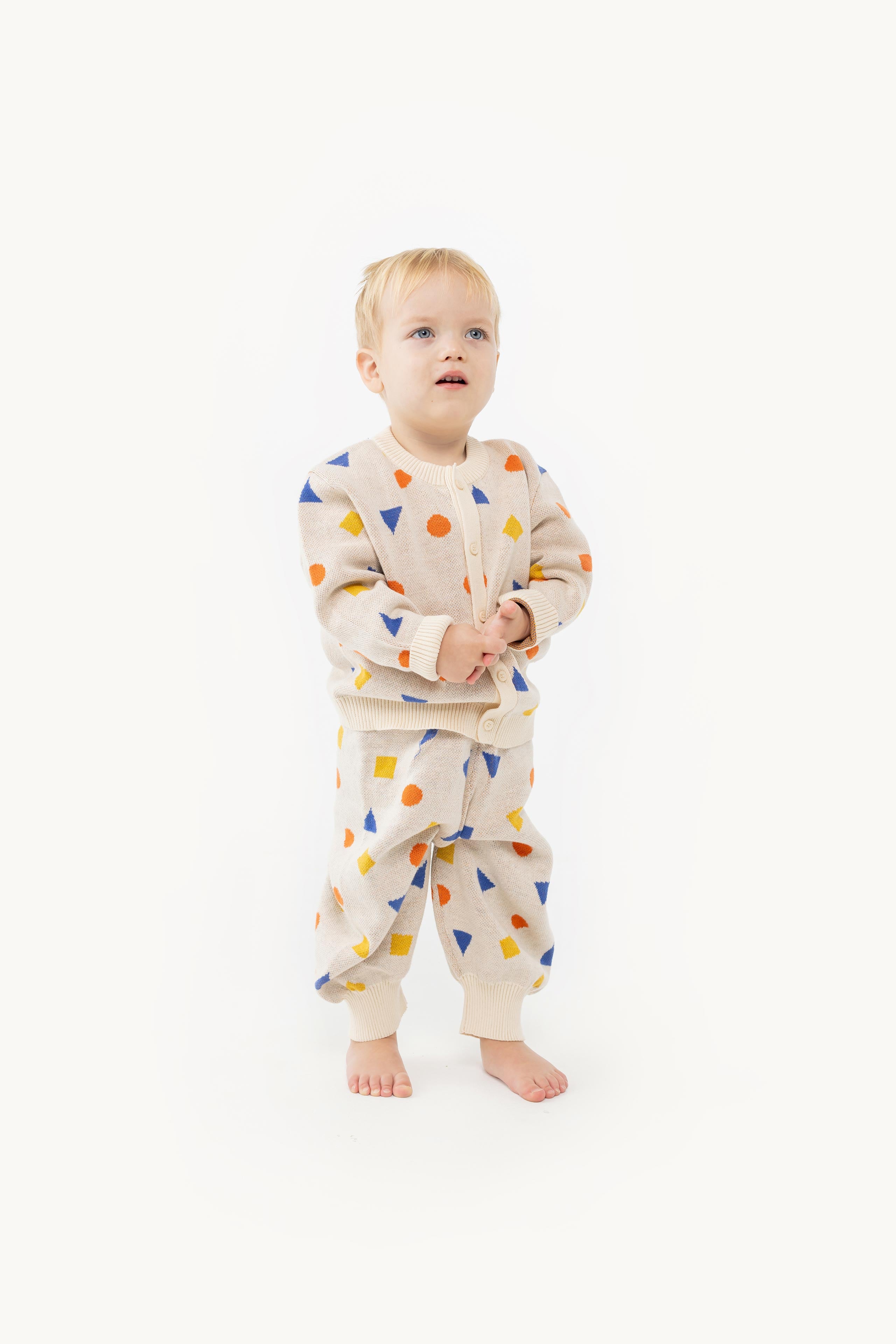 GEOMETRIC BABY CARDIGAN