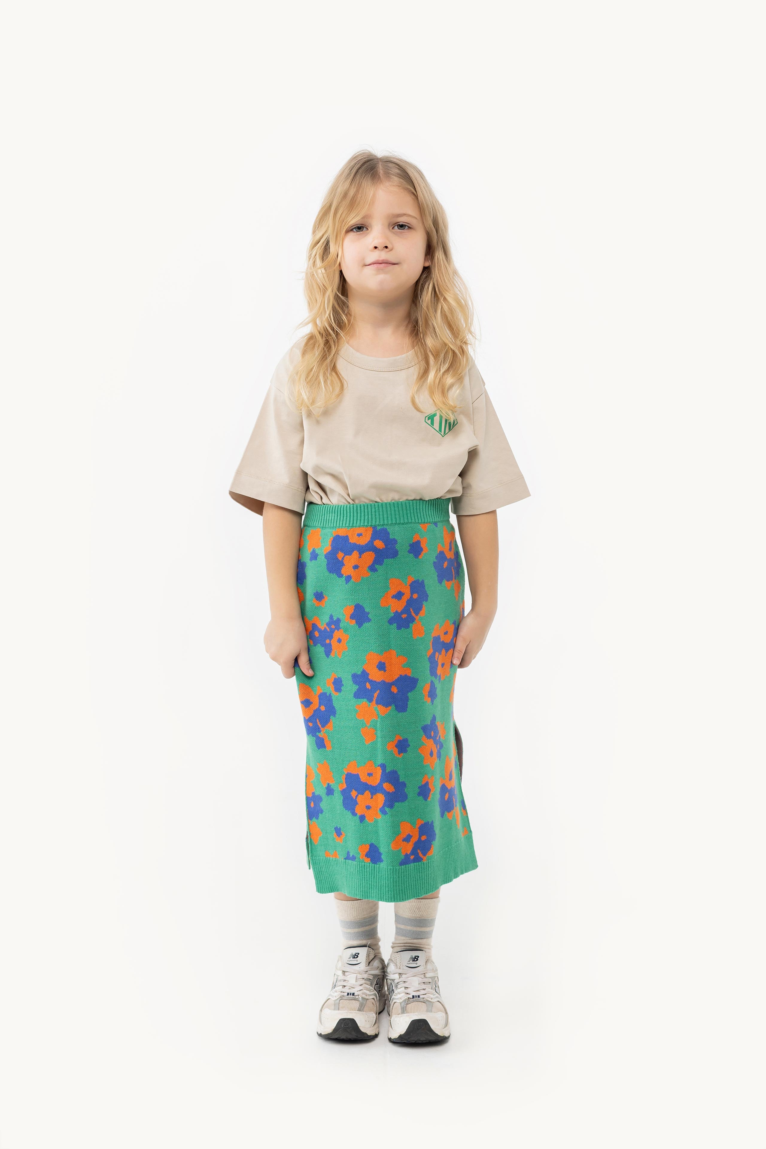 FLOWERS LONG SKIRT