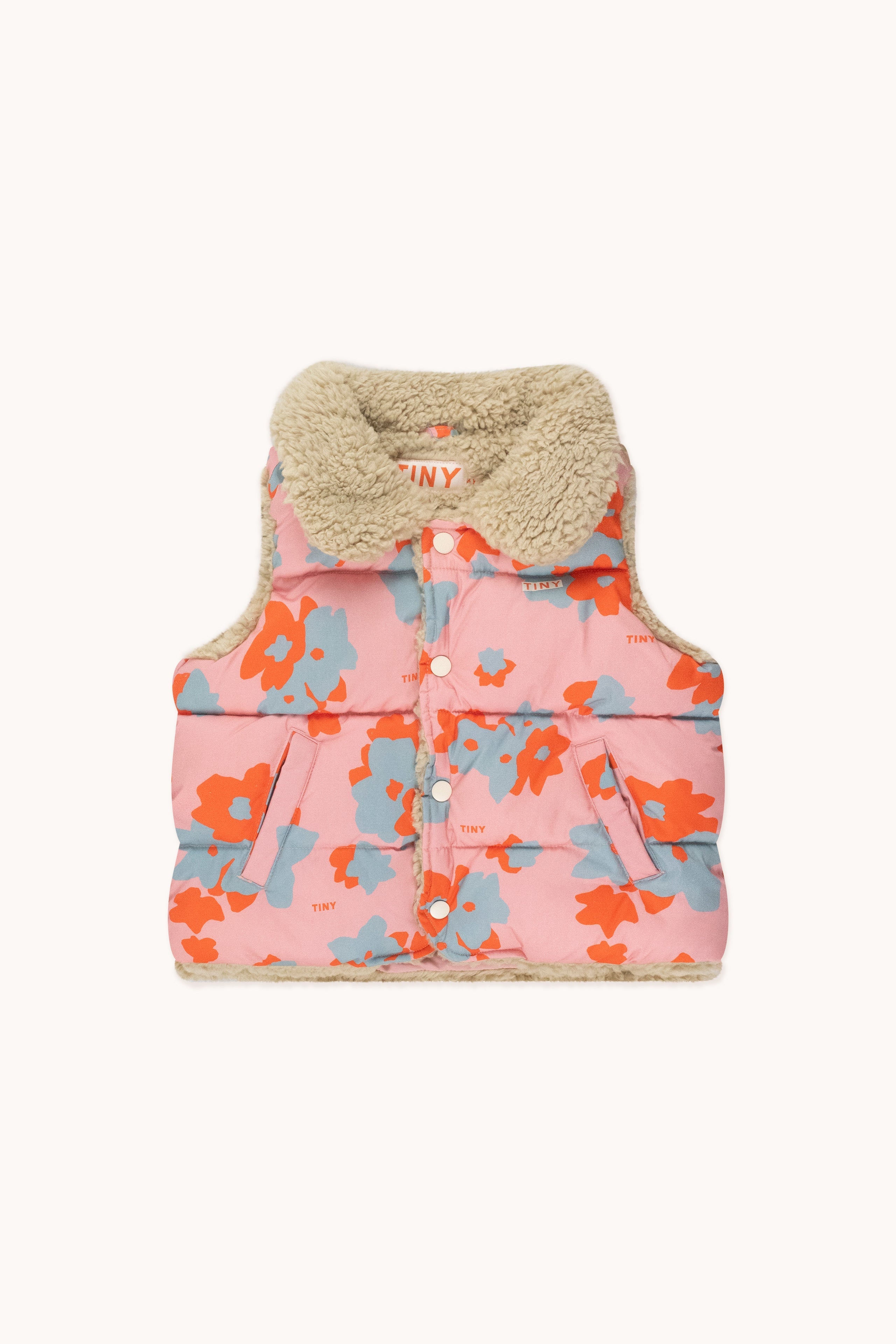 FLOWERS PADDED VEST