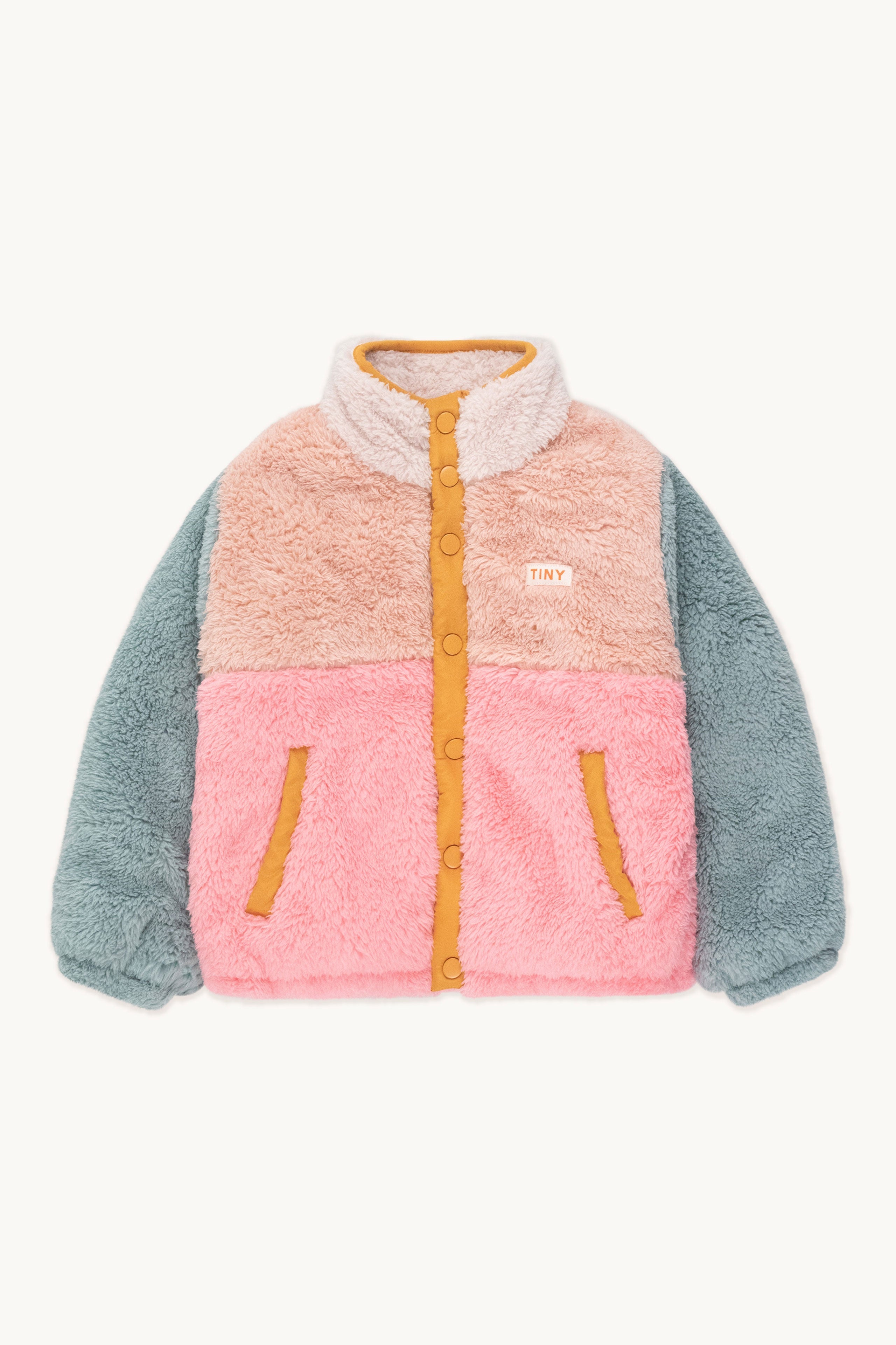 COLOR BLOCK POLARES SHERPA CHAQUETA