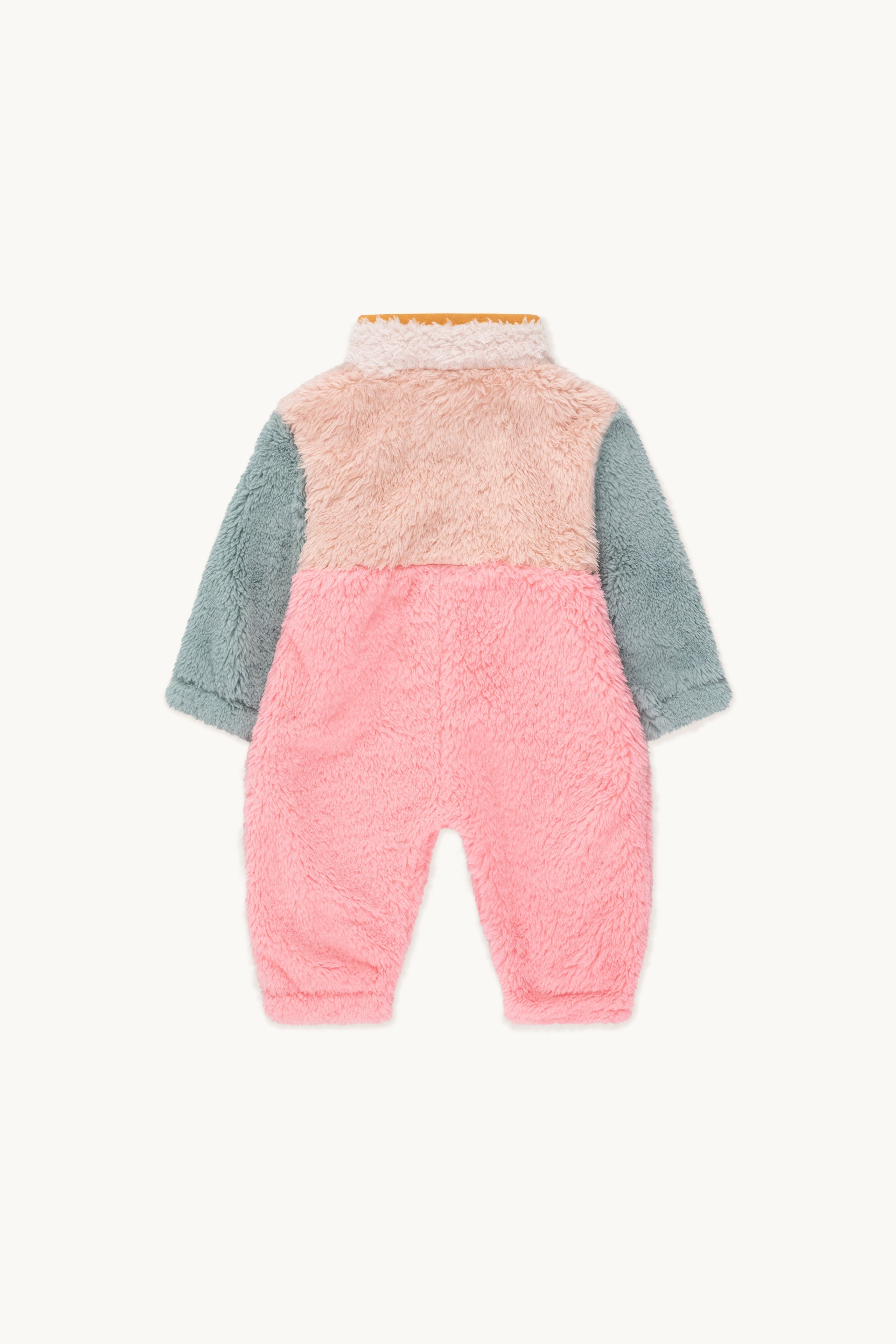 COLOR BLOCK POLAR SHERPA ONE-PIECE