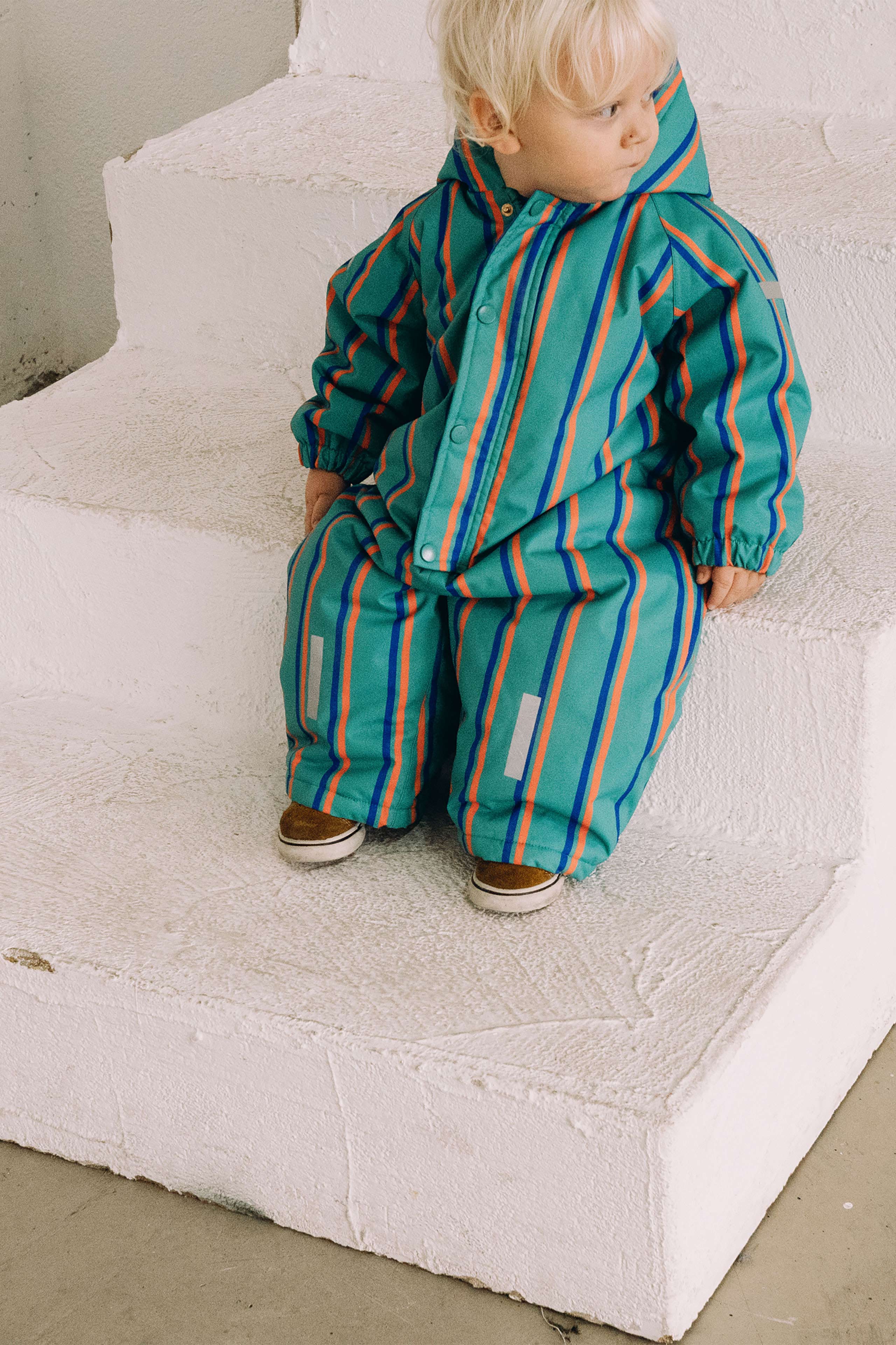 STRIPES SNOW ONE-PIECE