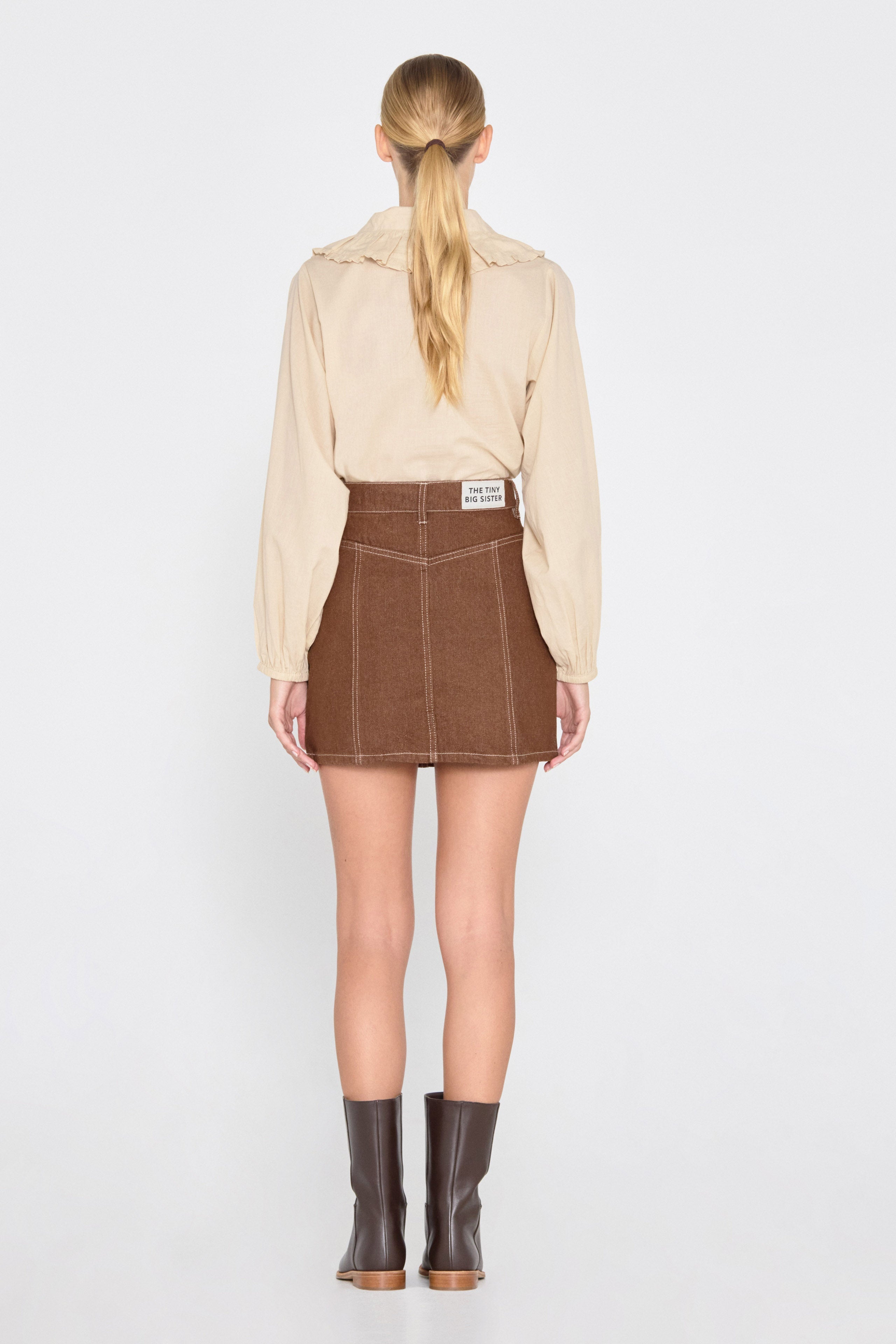 FRILL NECK BLOUSE