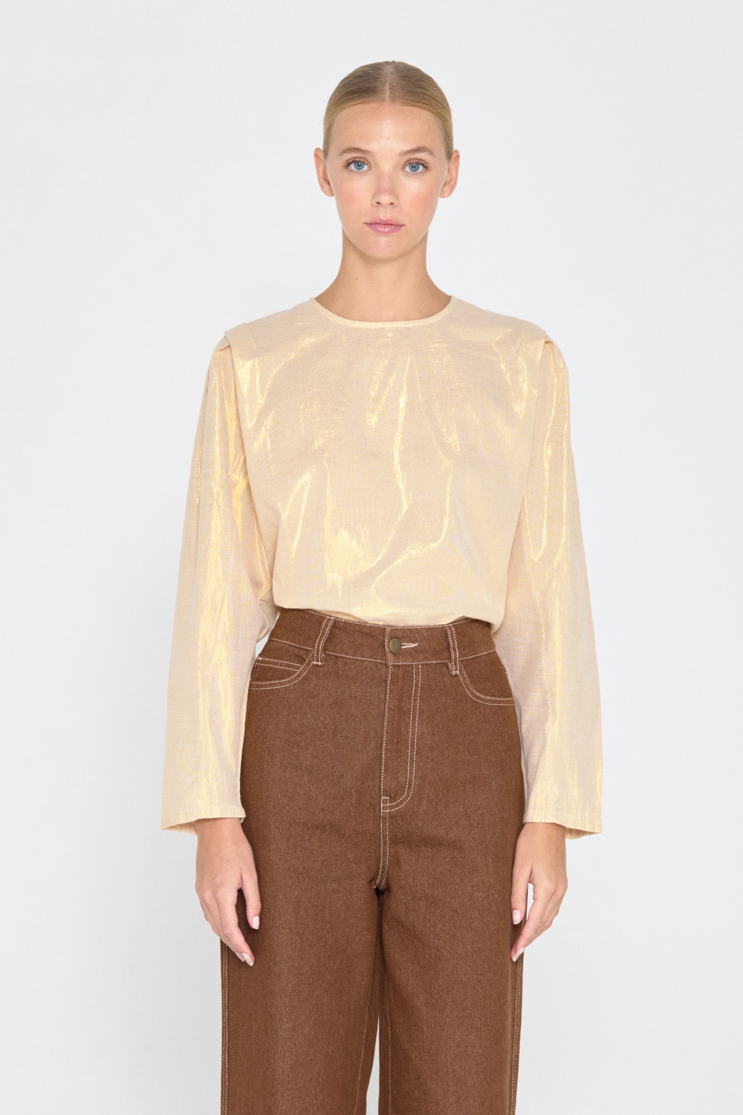 PLEATED BLOUSE