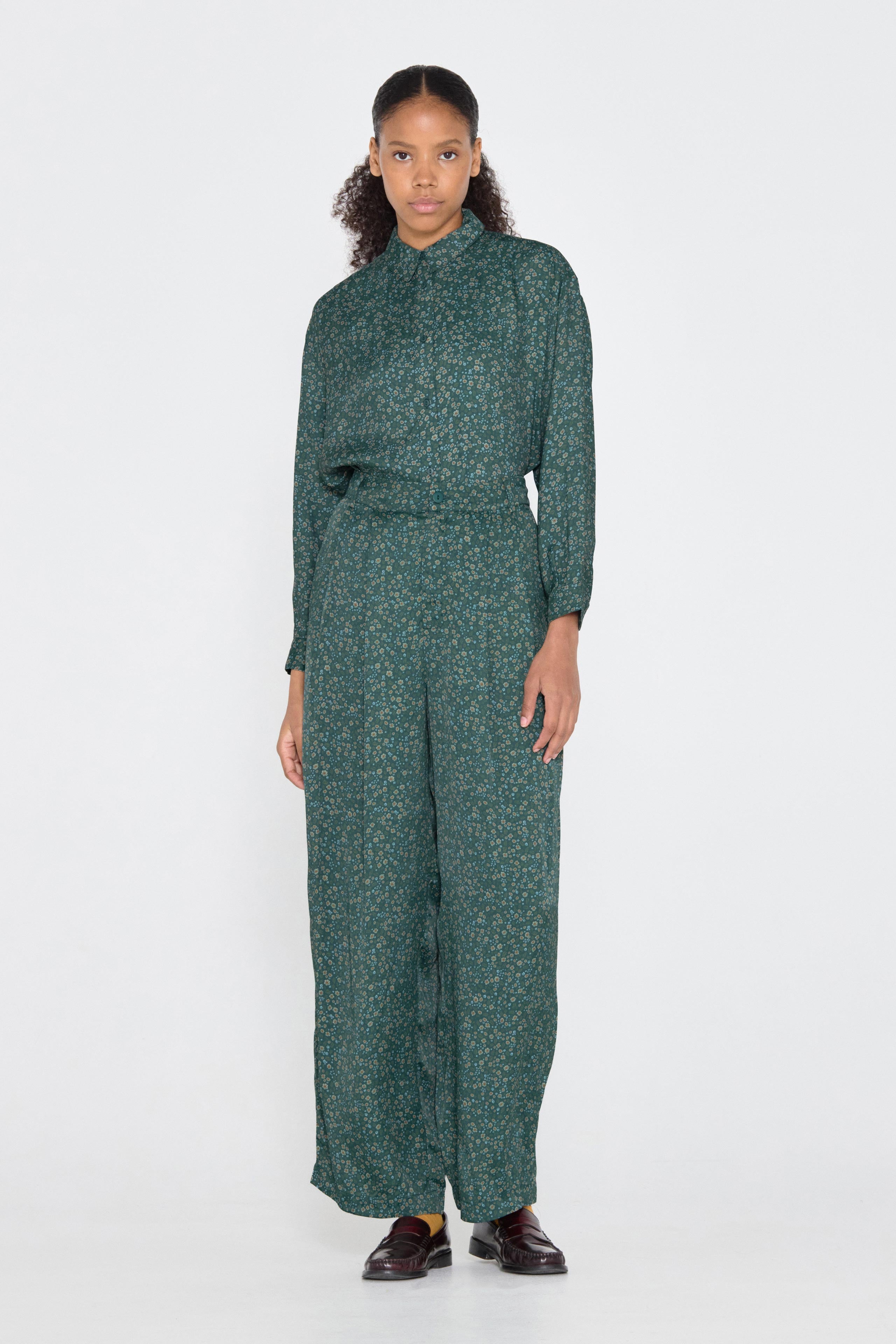 FLOWERS VISCOSE SHIRT