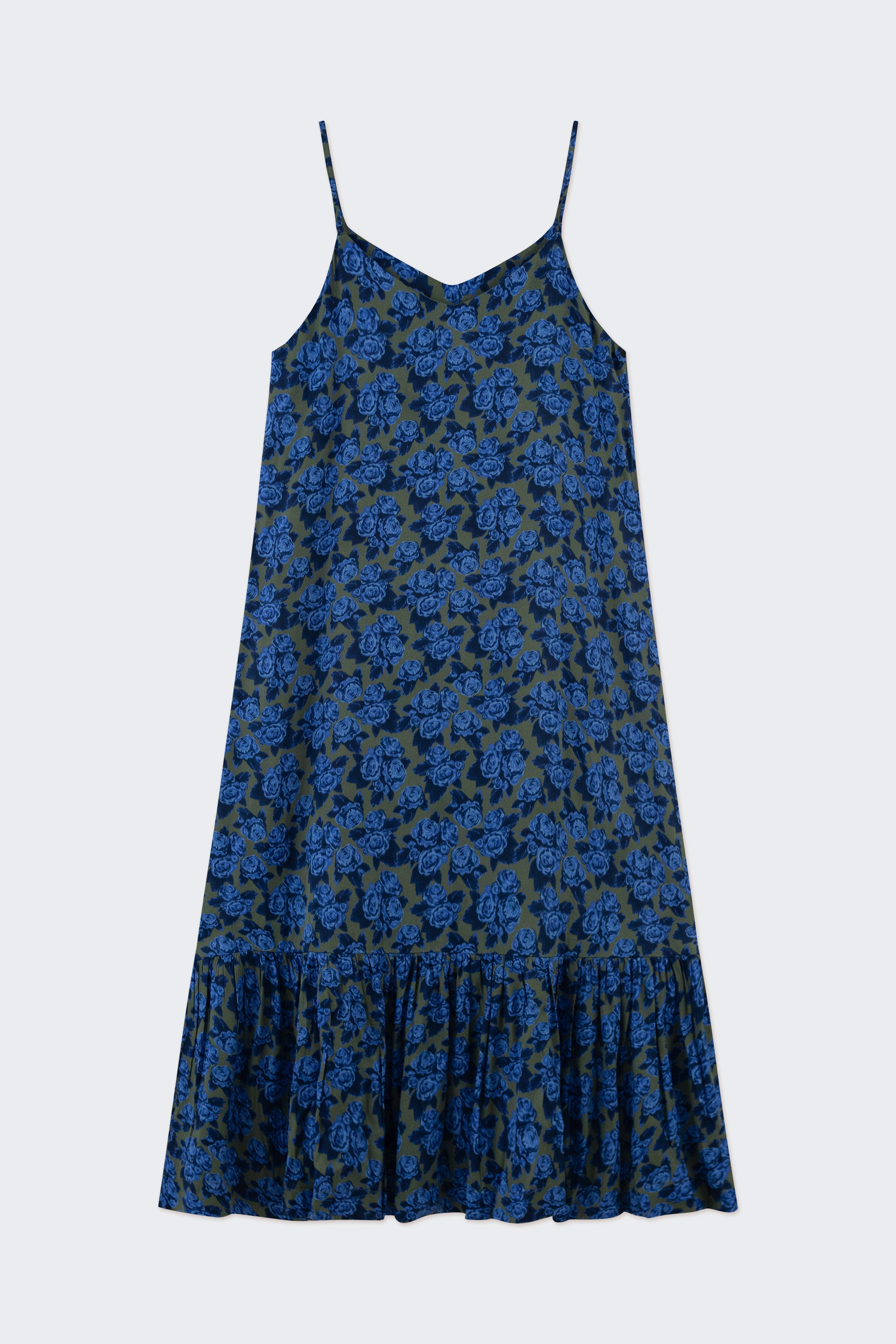 VESTIDO VOLANTES ROSAS