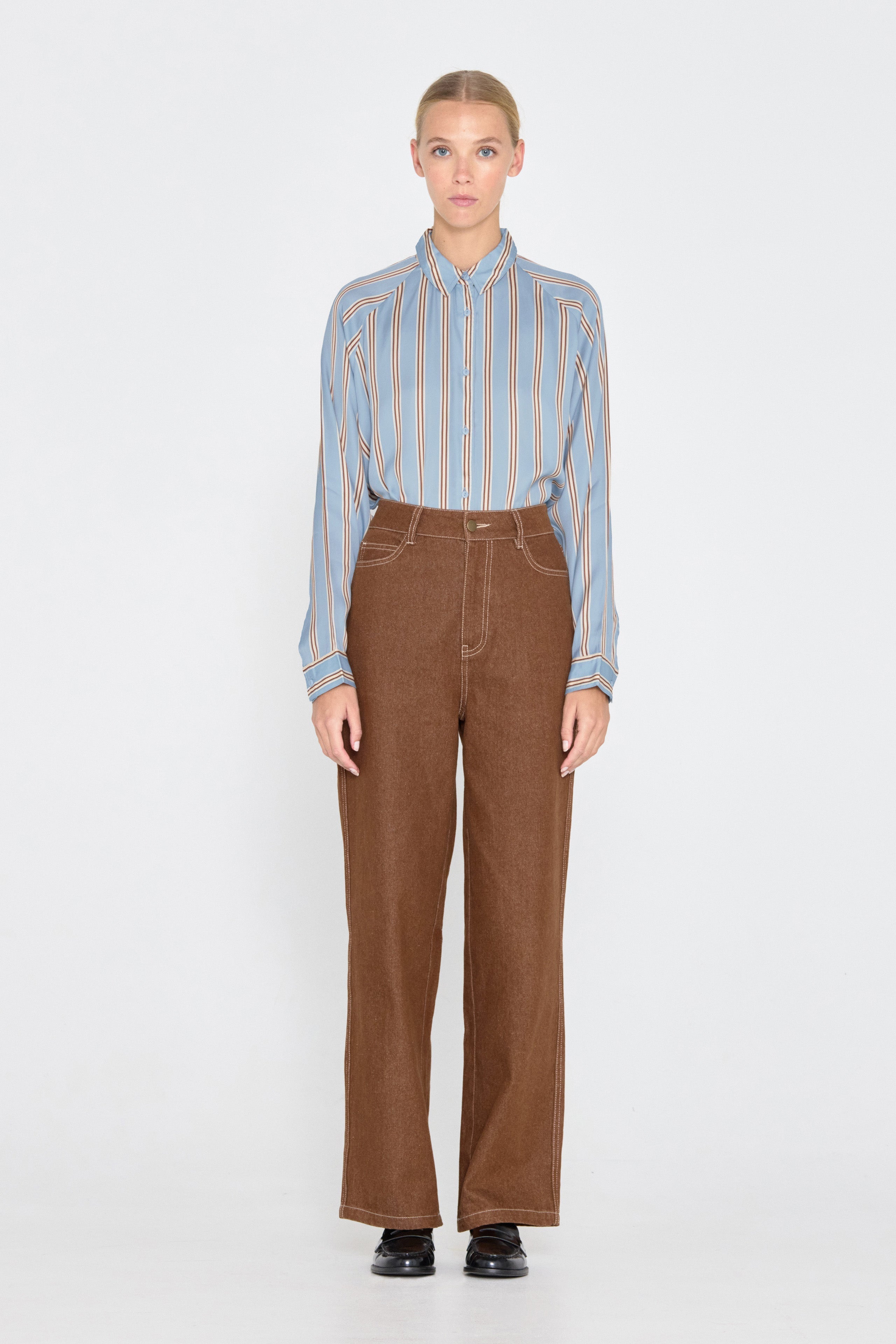 STRIPES RAGLAN SLEEVE SHIRT