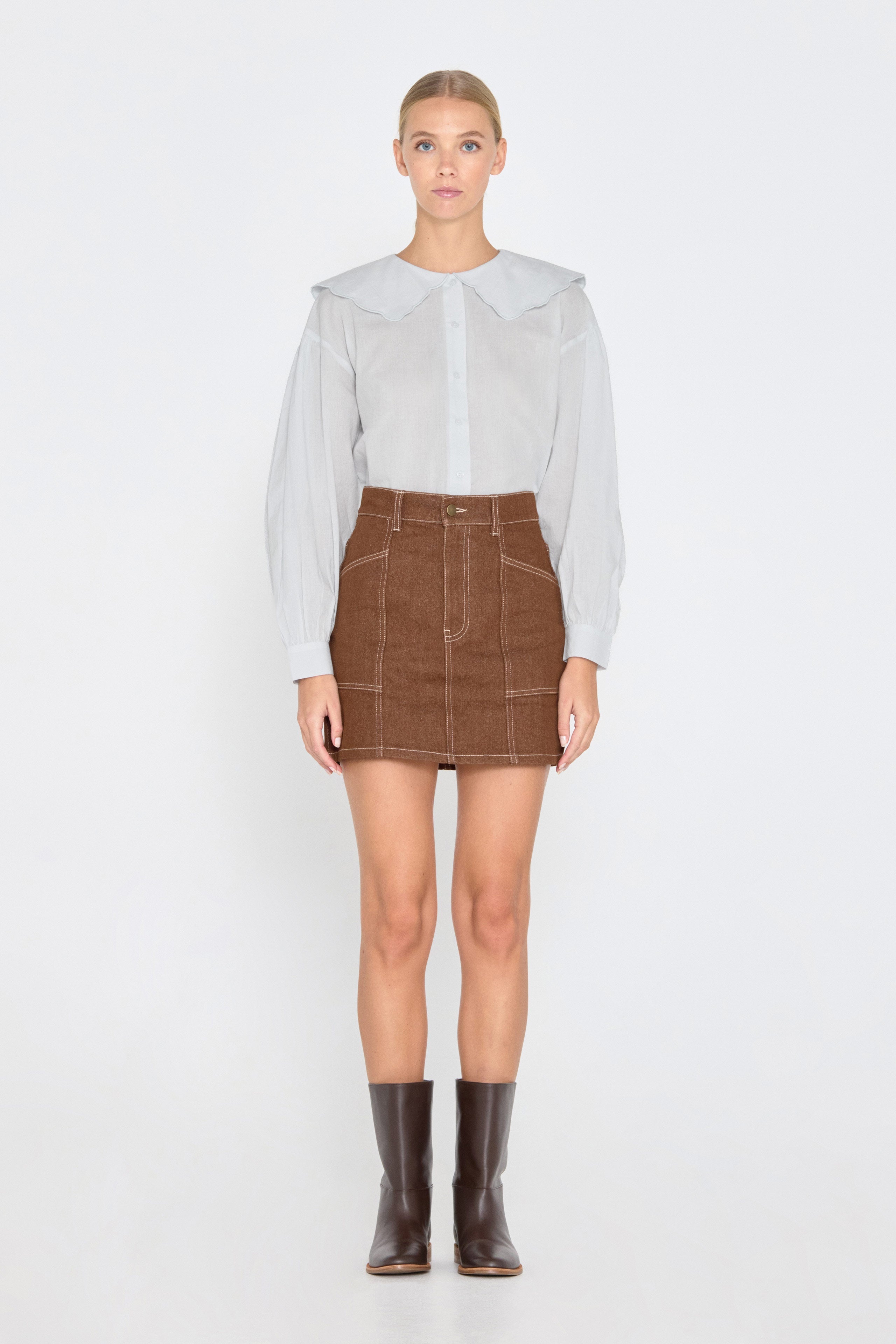 SCALLOPED SHIRT