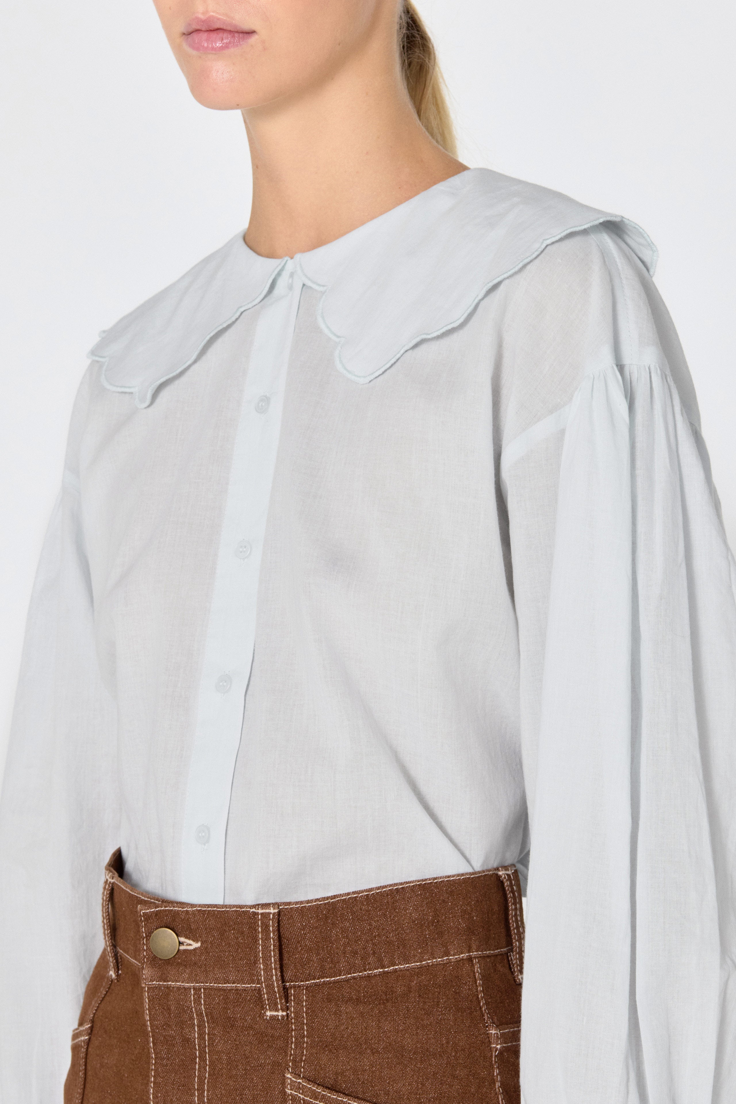 SCALLOPED SHIRT
