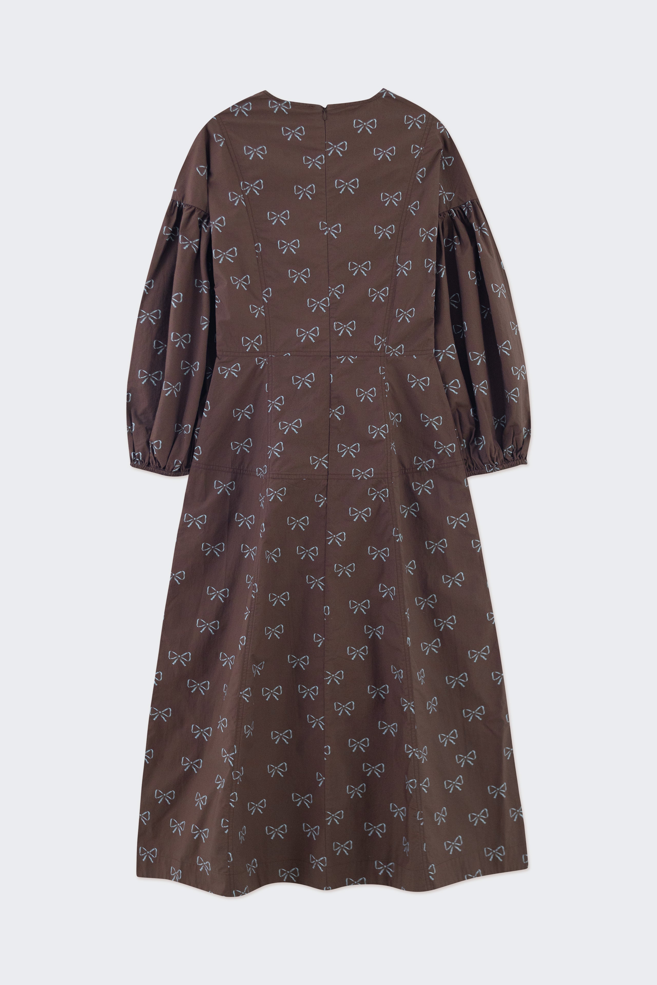 VESTIDO LAZO MANGA VOLUMINOSO