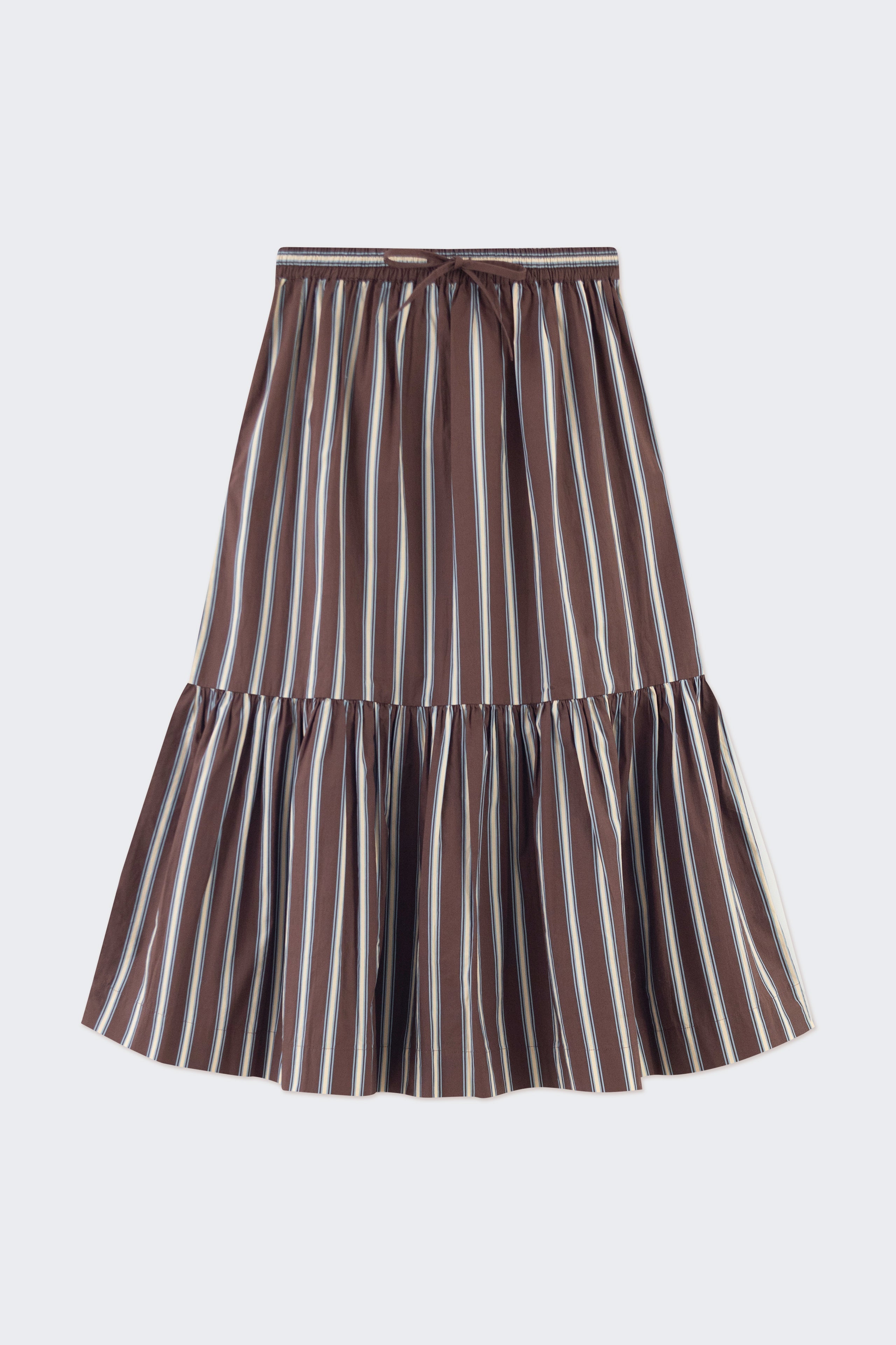 STRIPED FRILL SKIRT