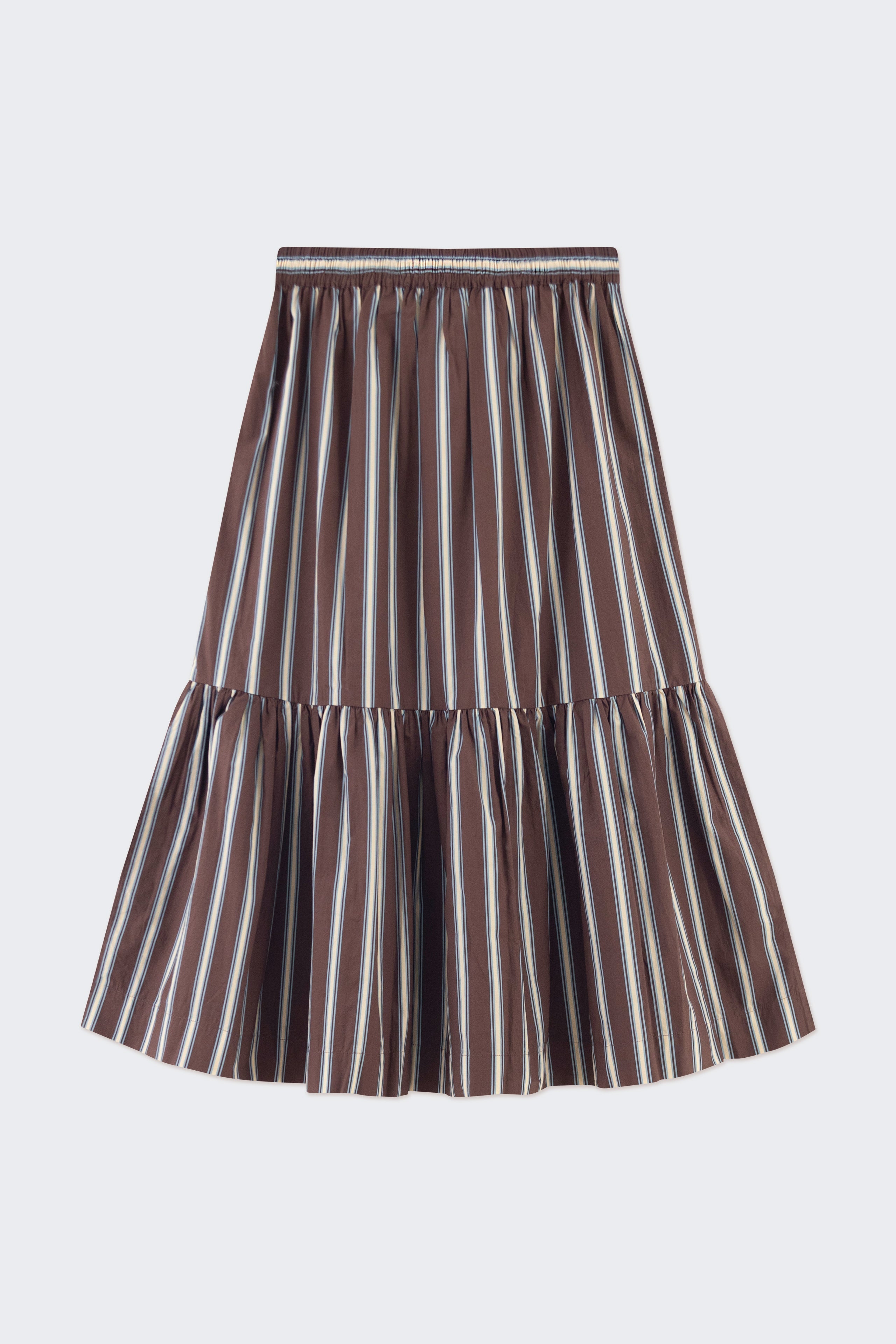STRIPED FRILL SKIRT
