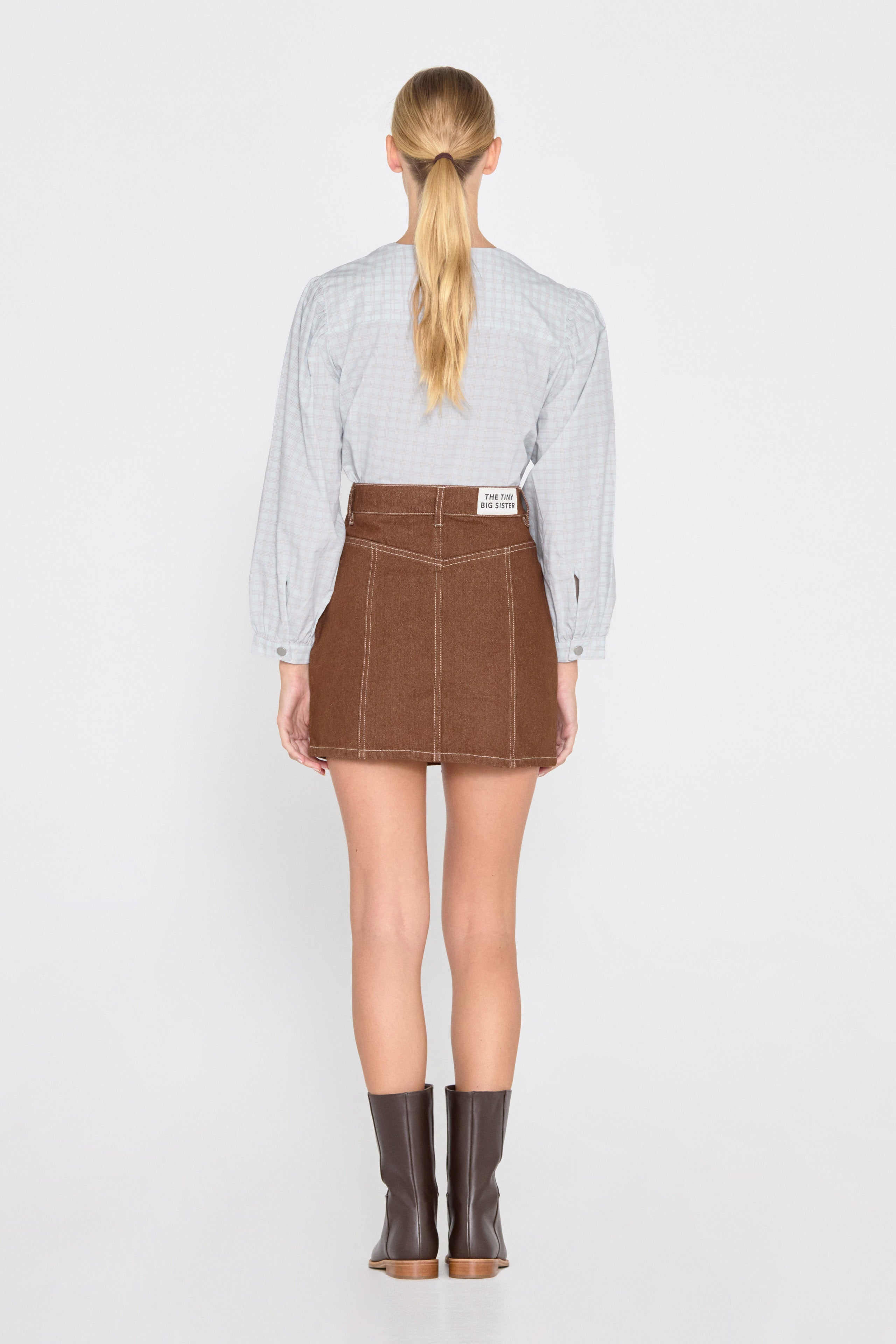 CHECK BLOUSE