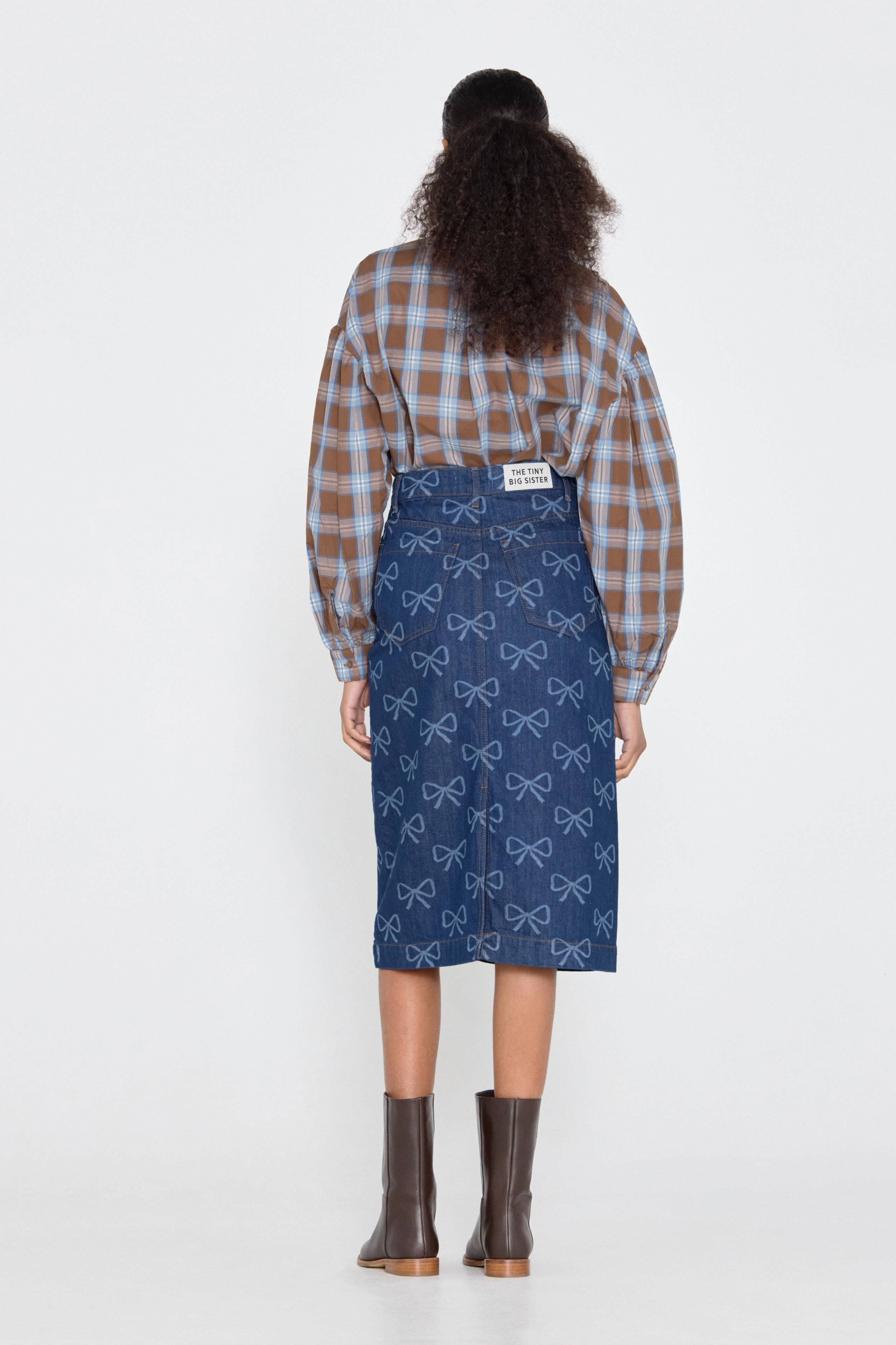 FALDA DENIM LAZOS AGNES