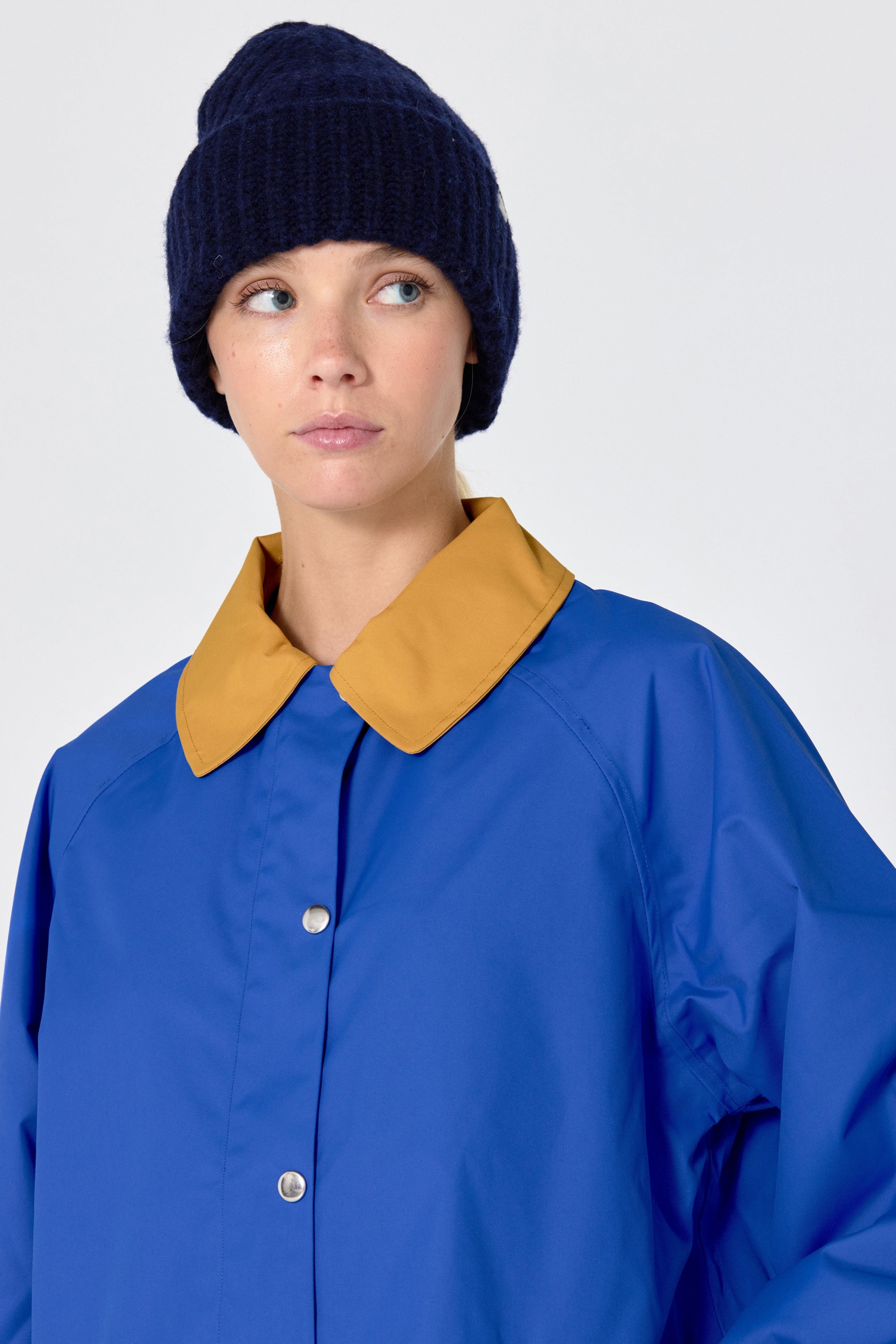 COLOR BLOCK TRENCHCOAT