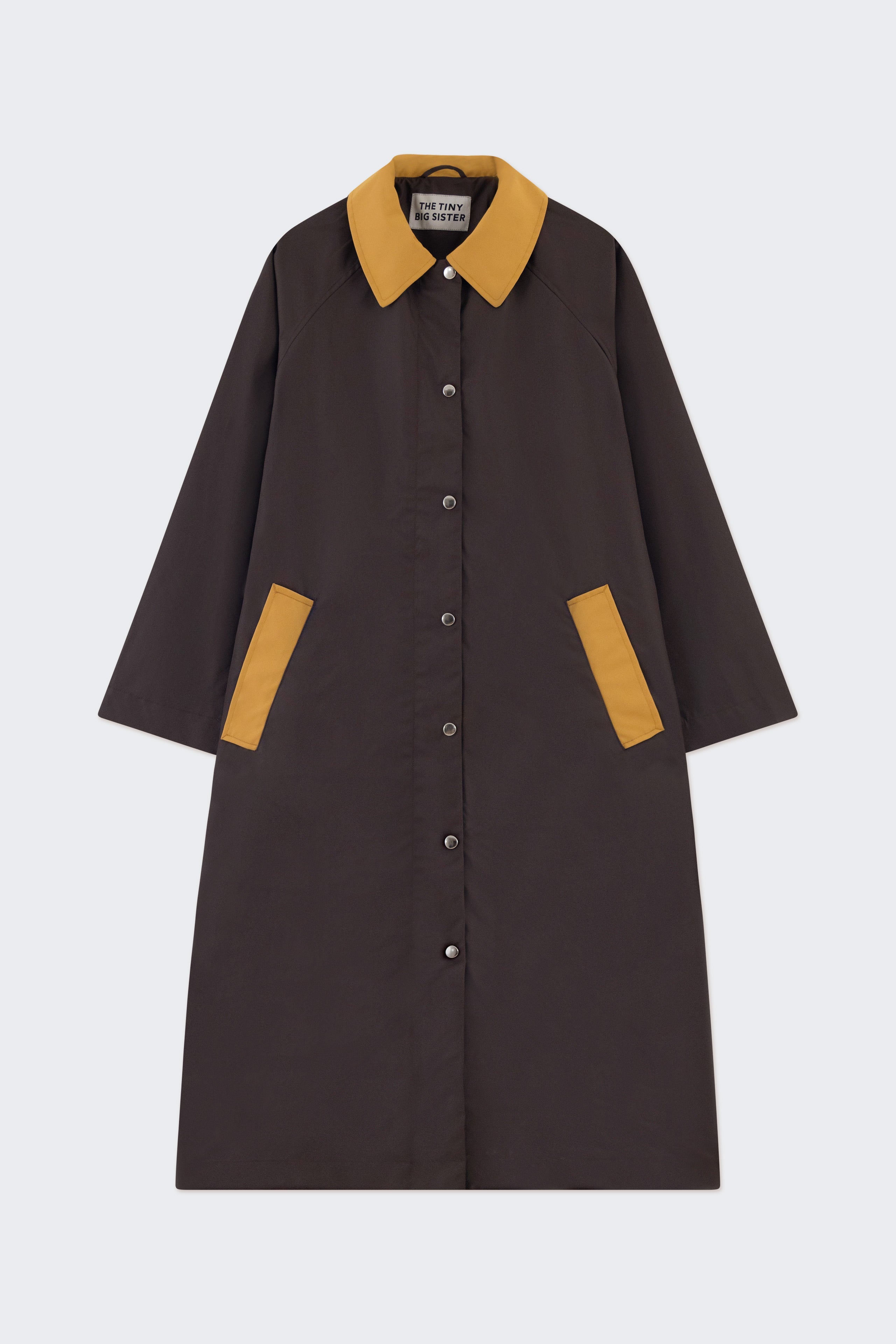 COLOR BLOCK TRENCHCOAT