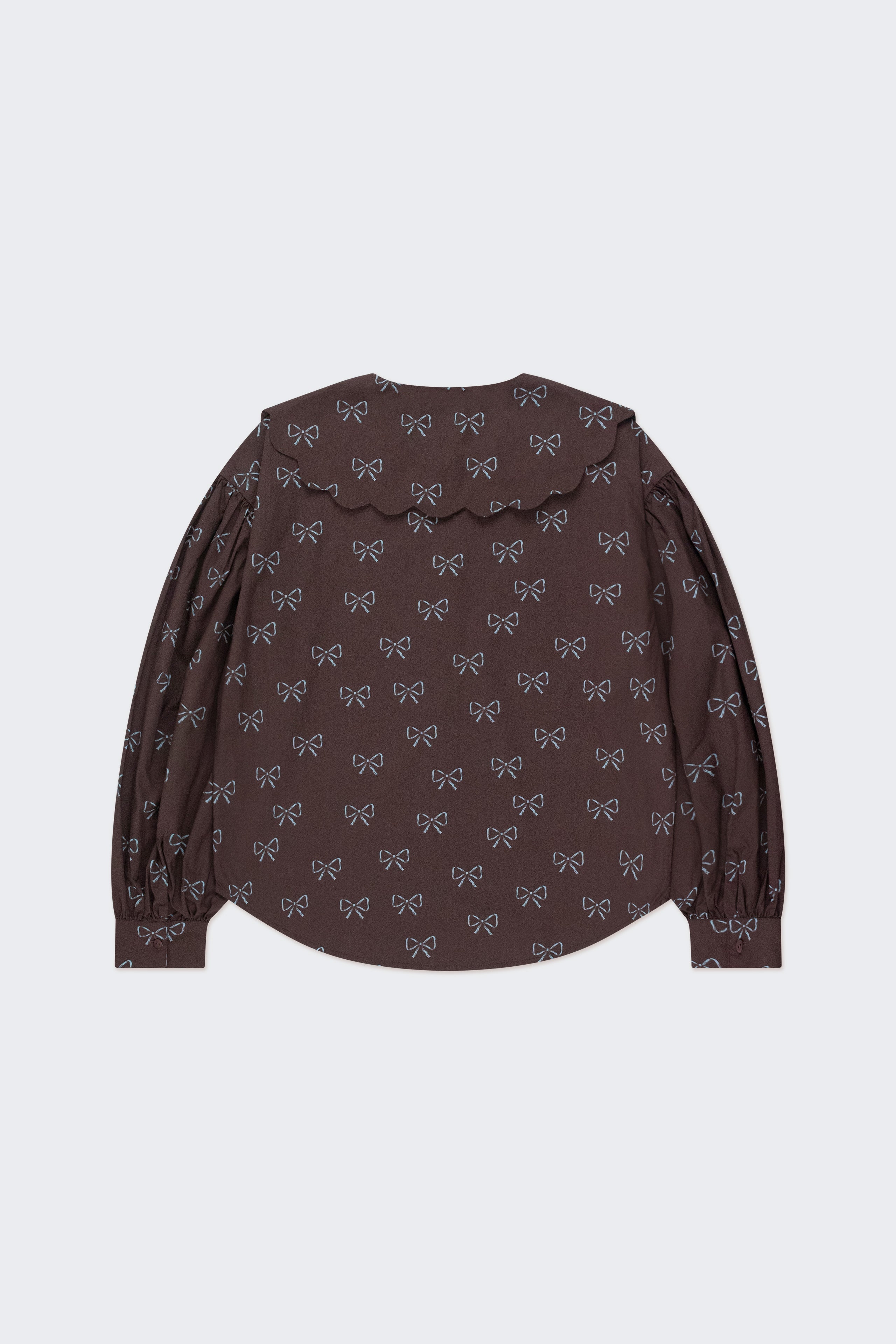 SCALLOPED BOWS SHIRT