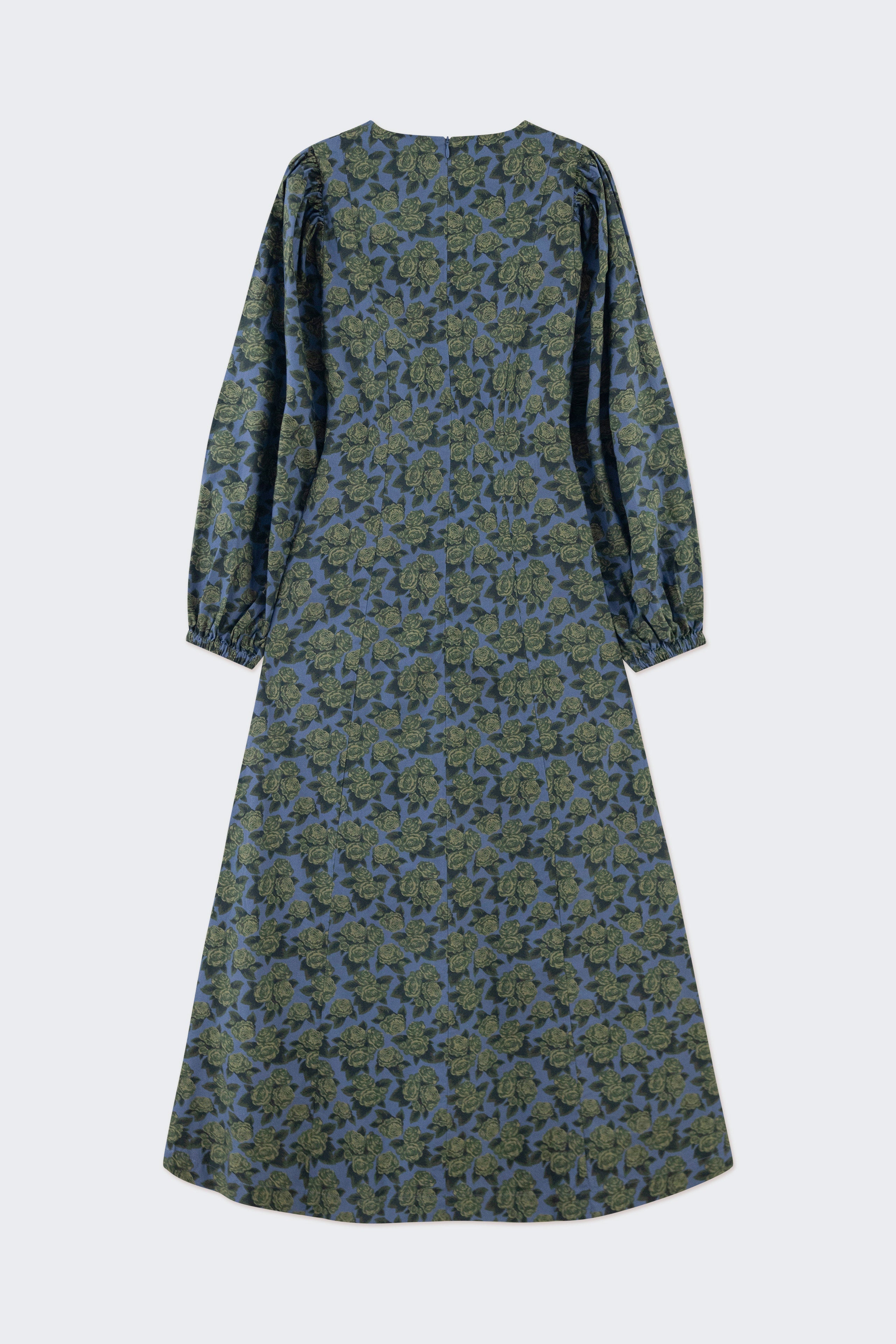 ROSES PUFF SLEEVES DRESS