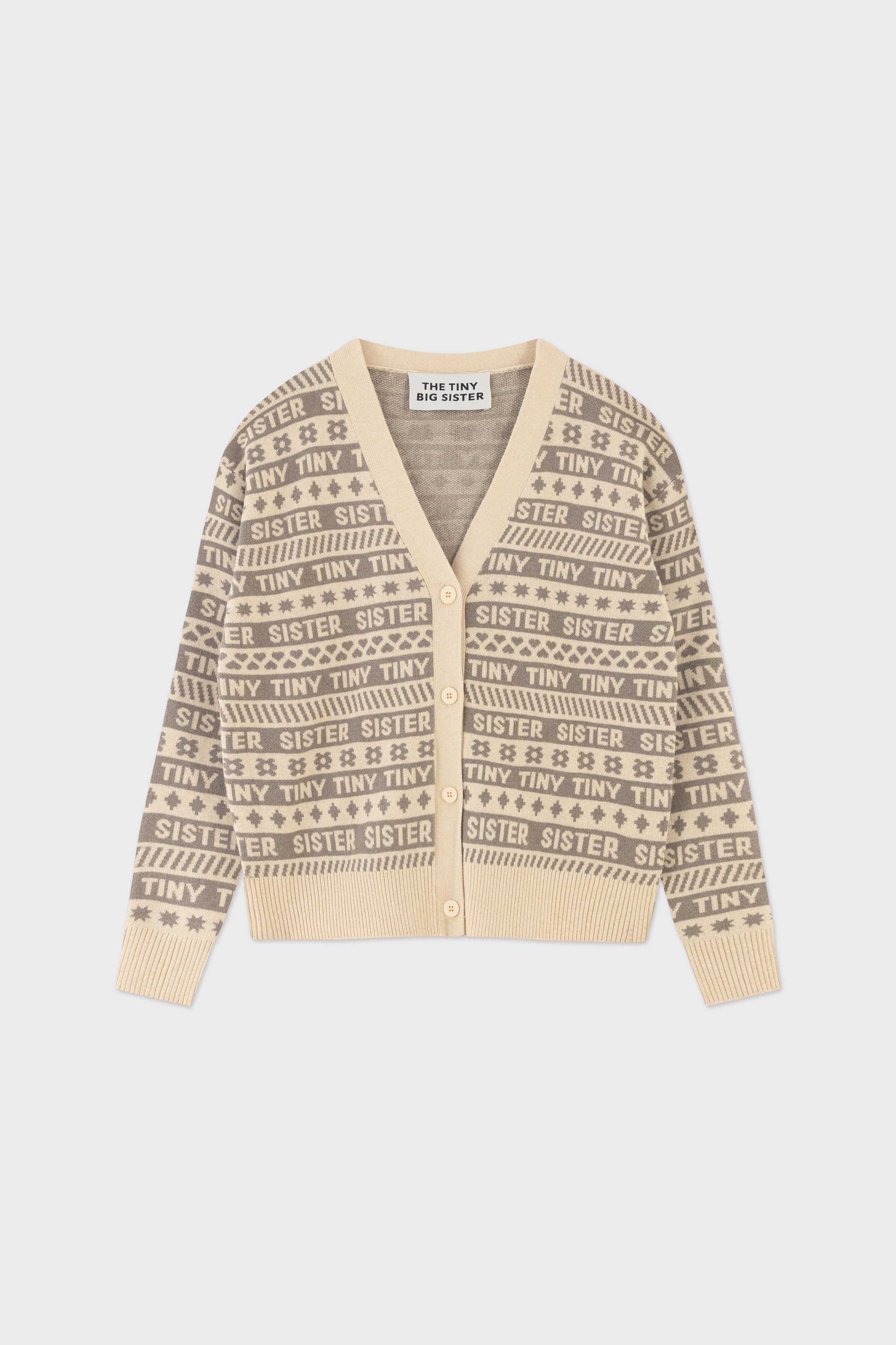INES JACQUARD CARDIGAN