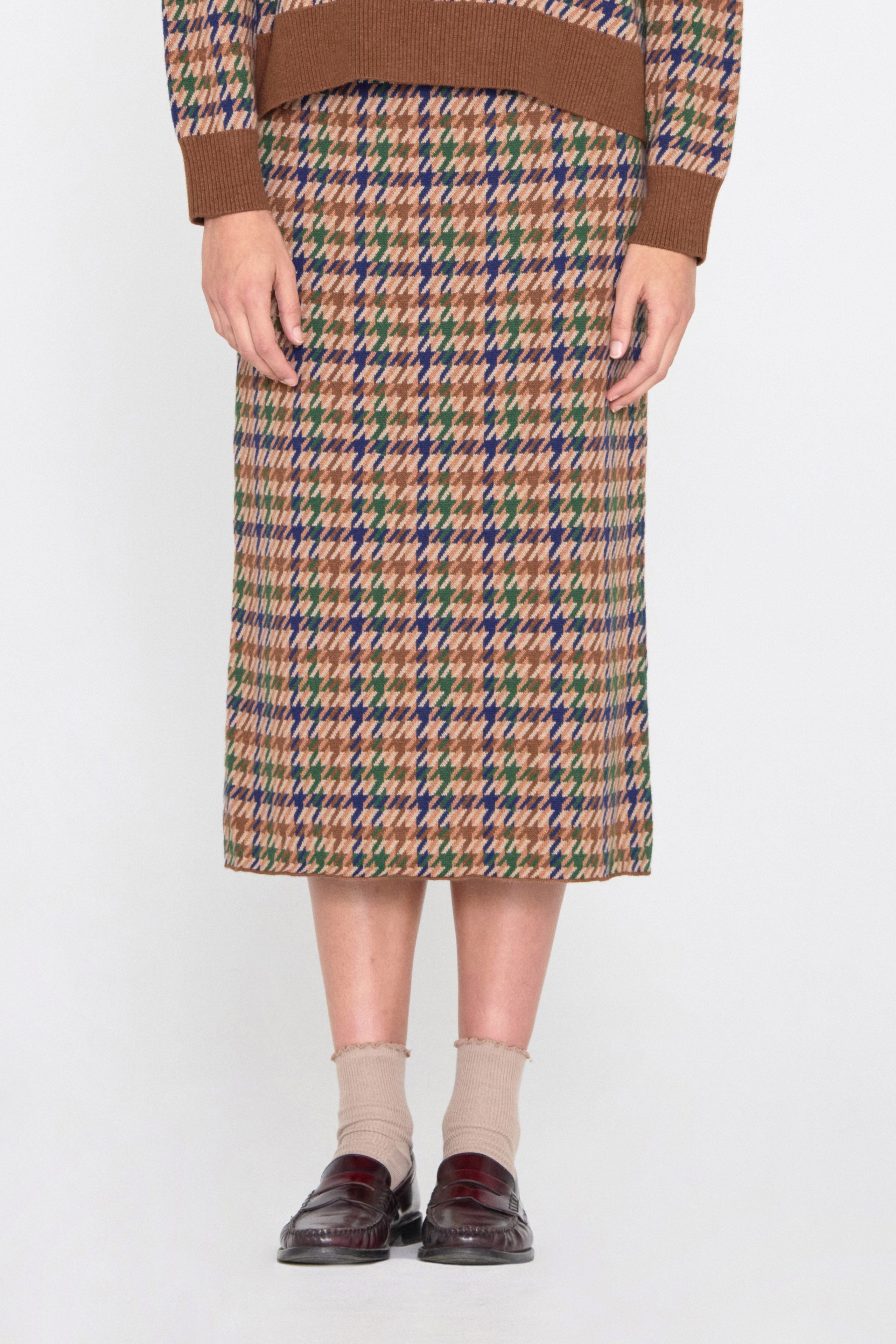HOUNDSTOOTH SKIRT