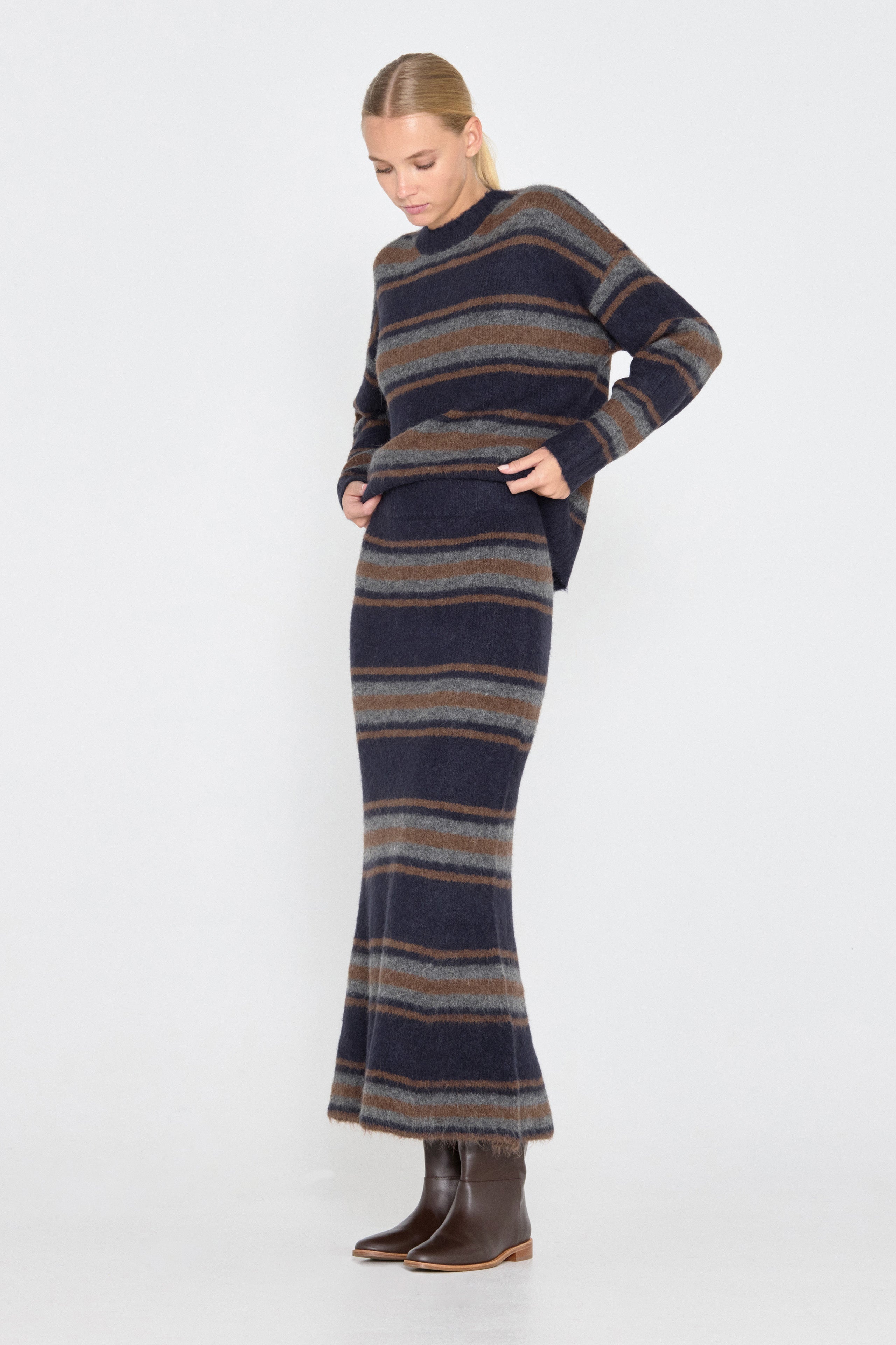 MERMAID STRIPED SKIRT
