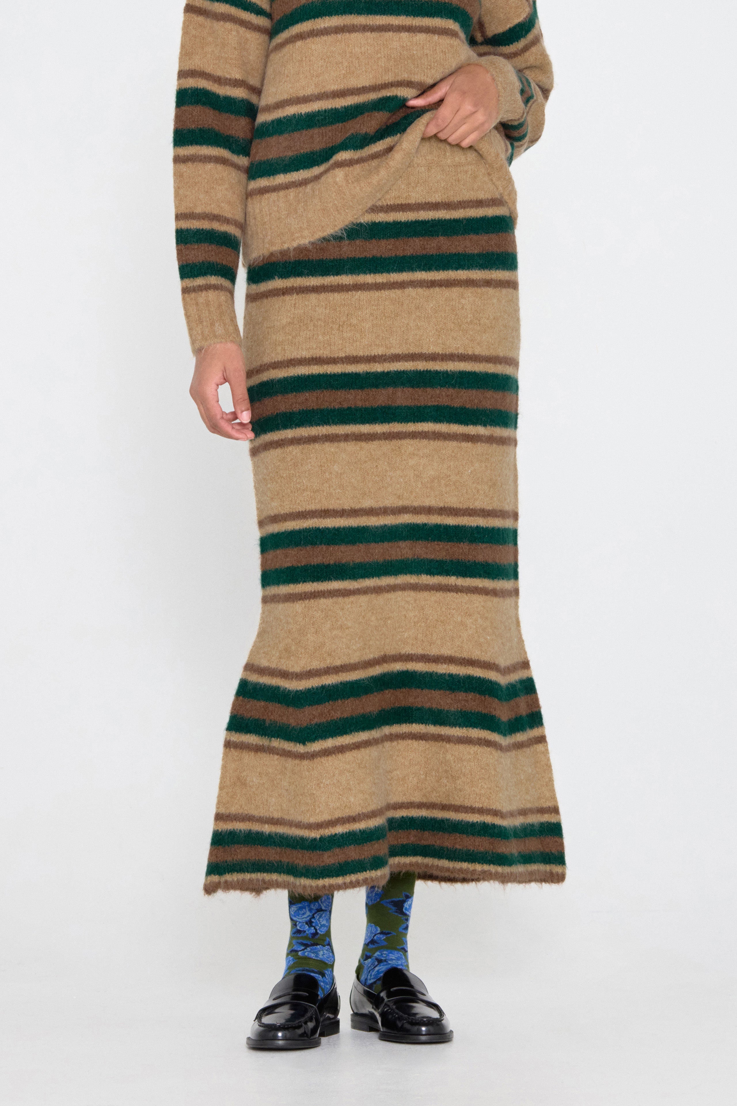 MERMAID STRIPED SKIRT