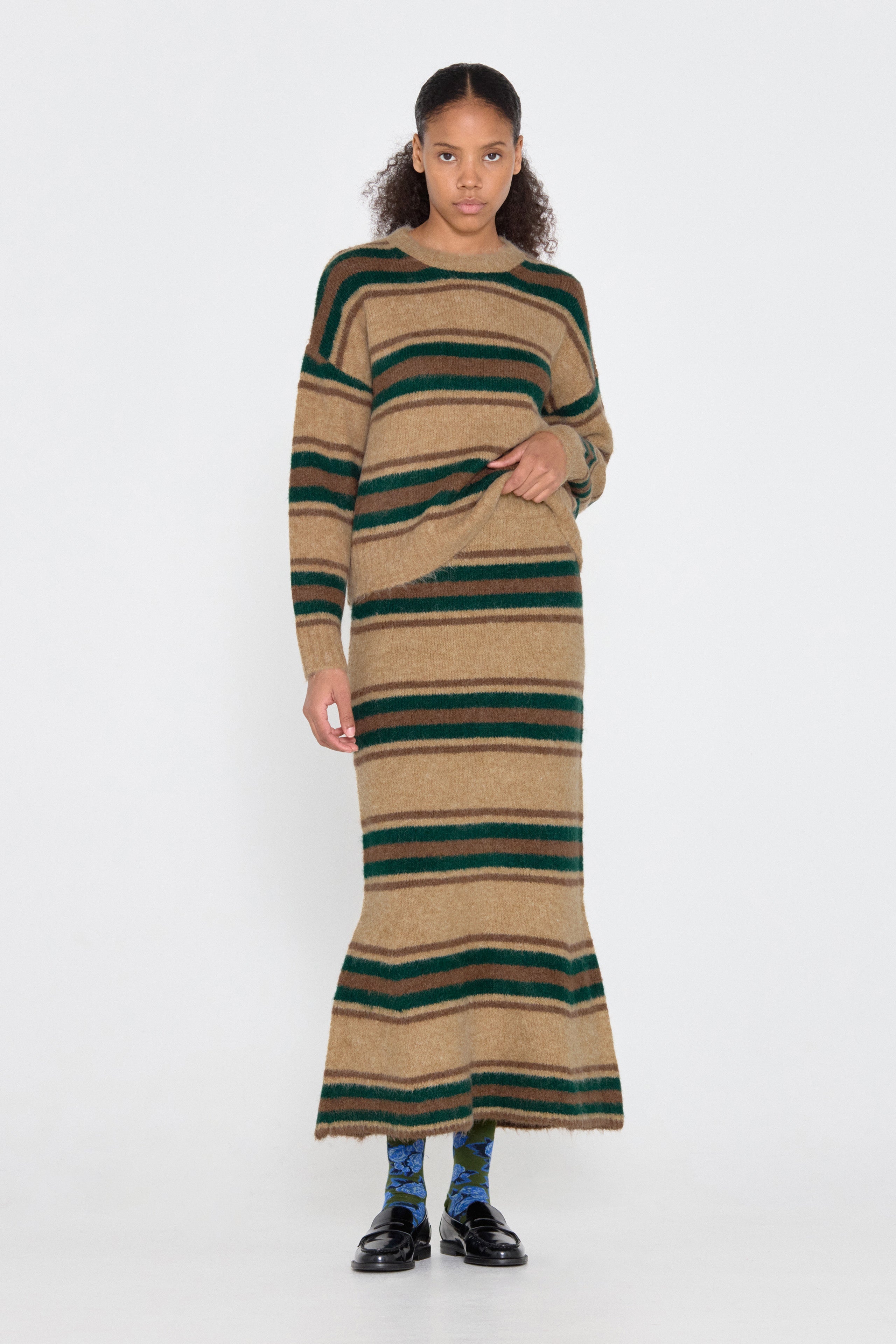 MERMAID STRIPED SKIRT