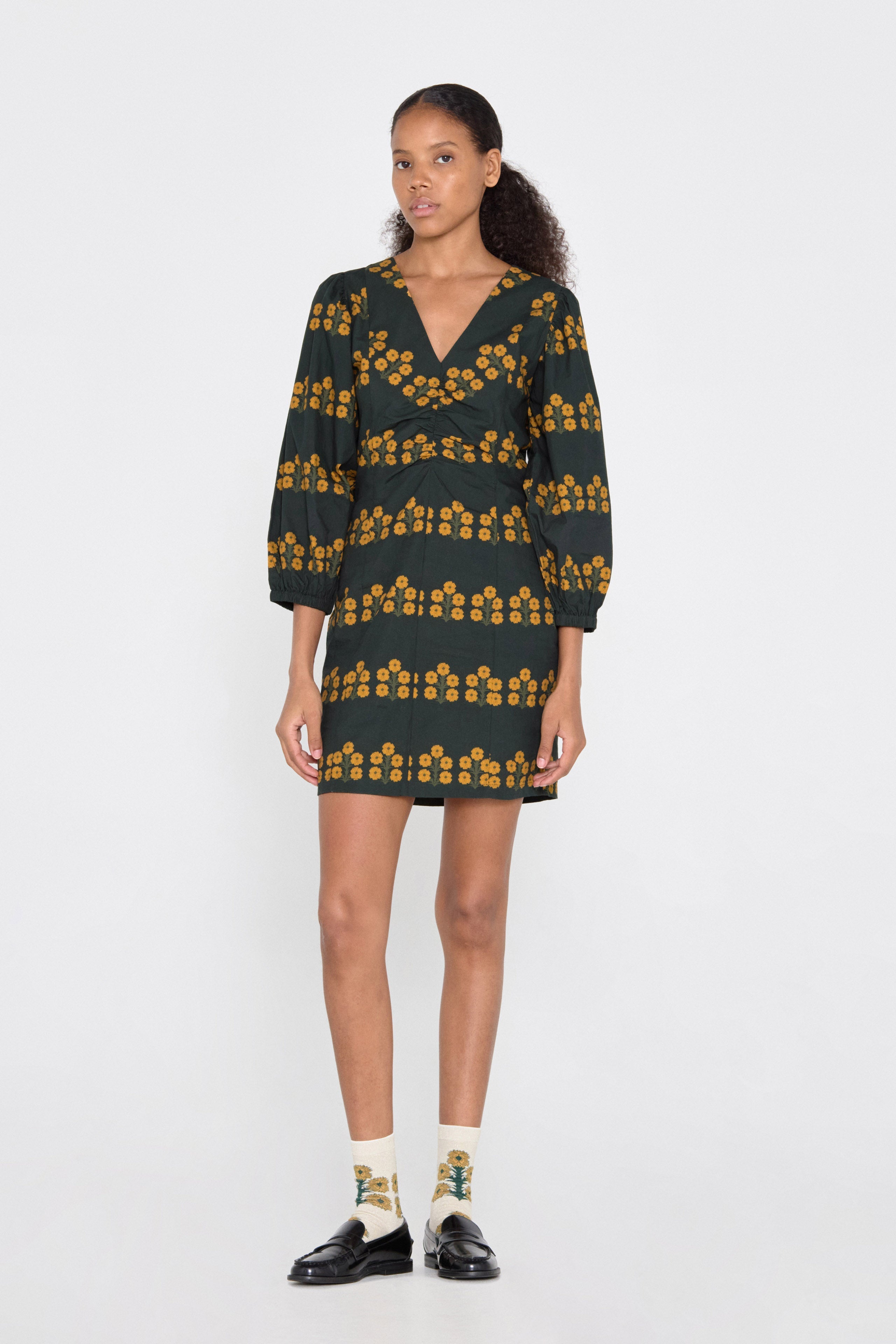 ASTER PUFF SLEEVES DRESS