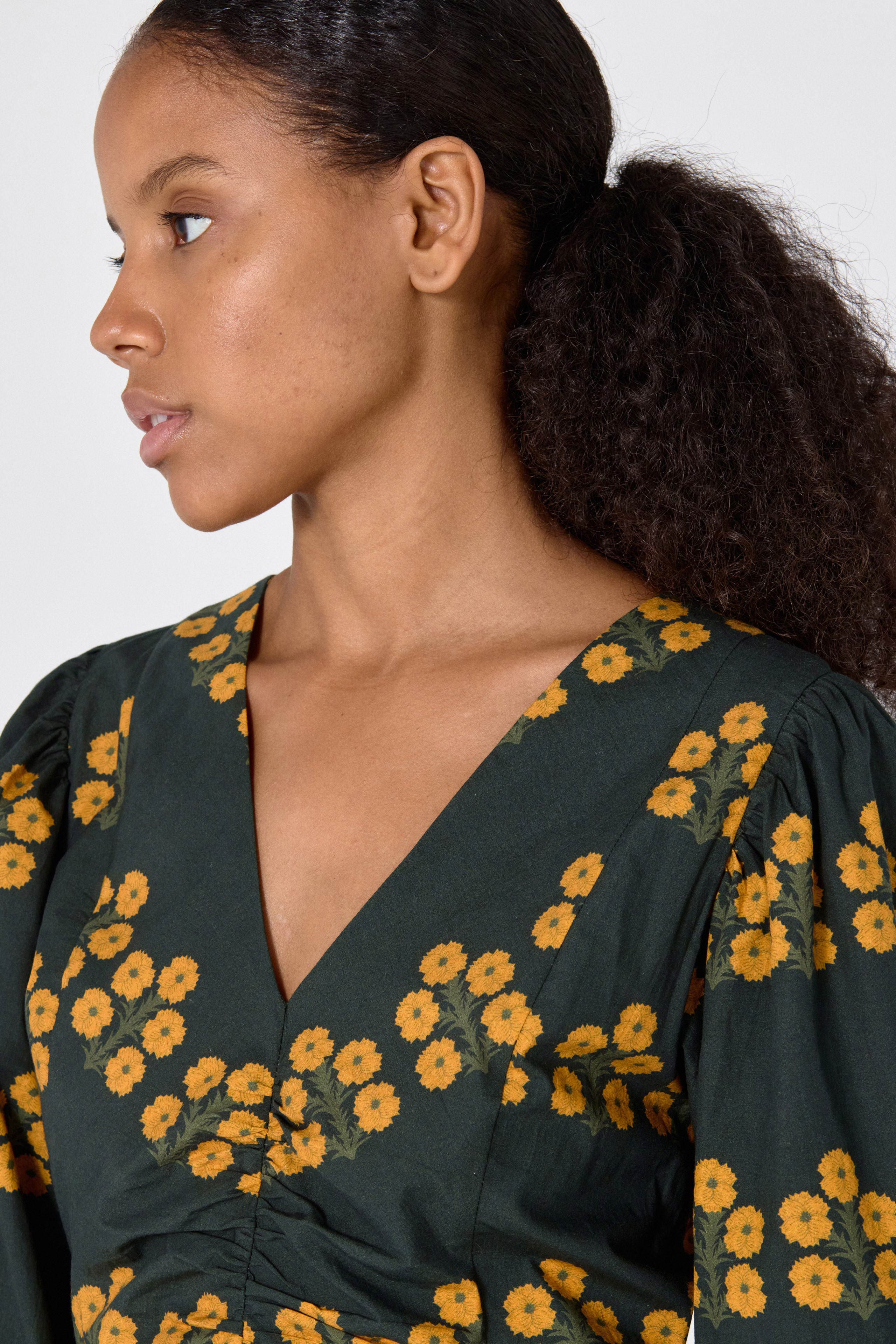 ASTER PUFF SLEEVES DRESS